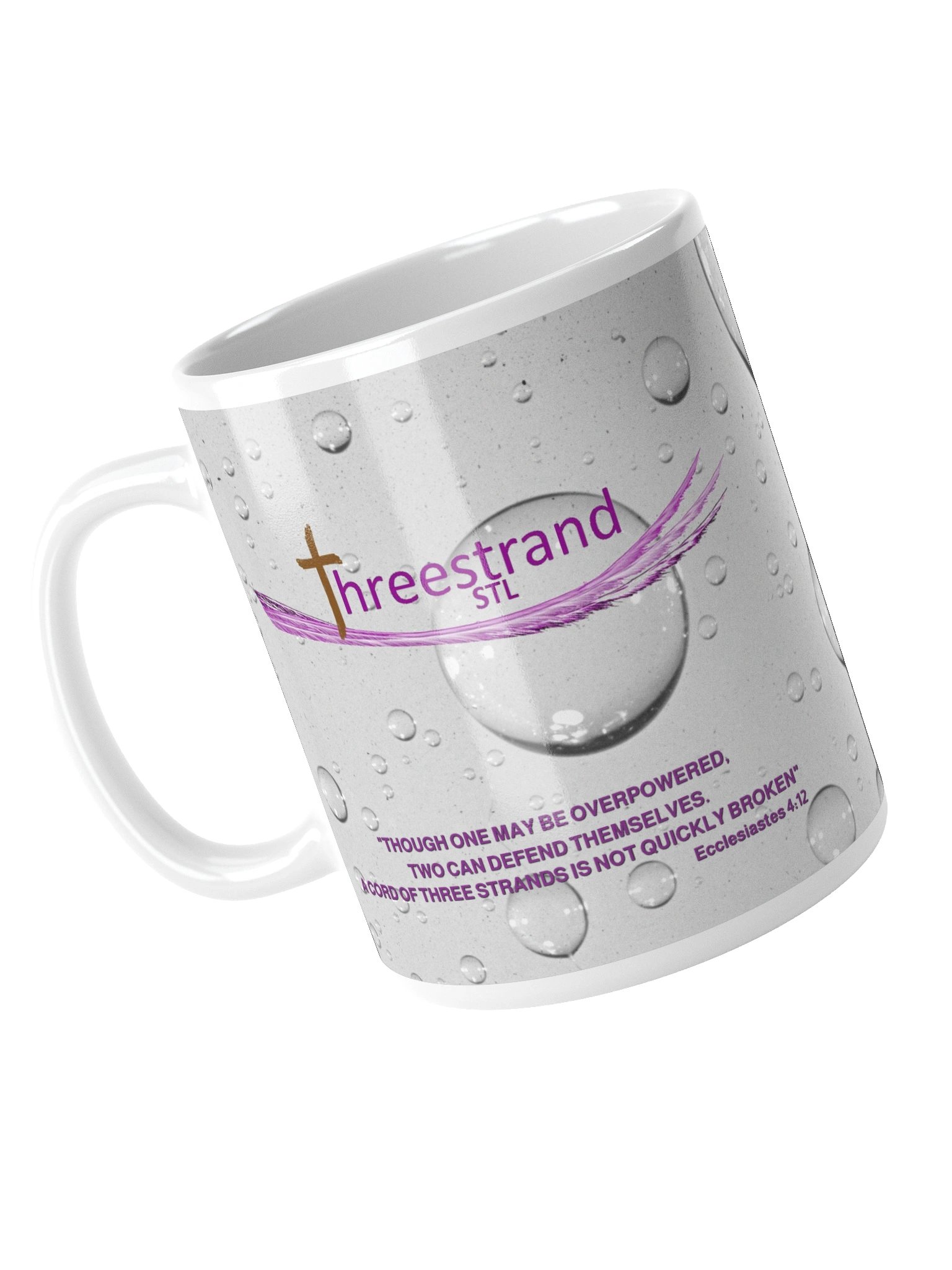 Threestrand White Glossy Mug product image (10)