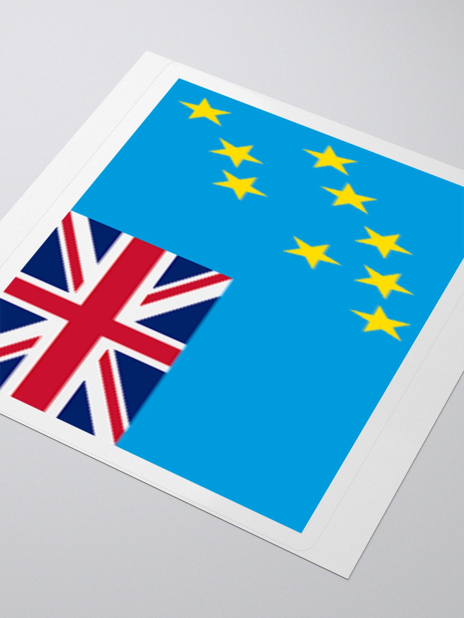 Tuvalu Flag Sticker | Nine Stars Union Jack Design | Durable Vinyl | 3 Sizes product image (9)