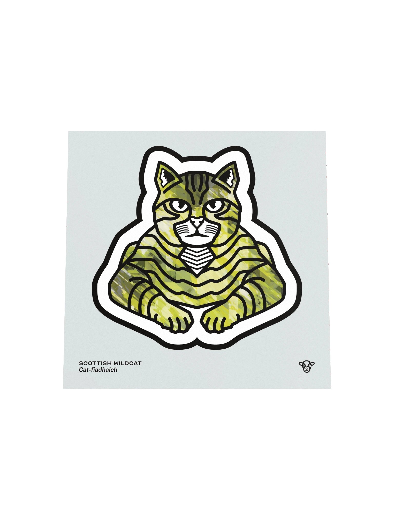 Scottish Wildcat Matte Square Print product image (4)