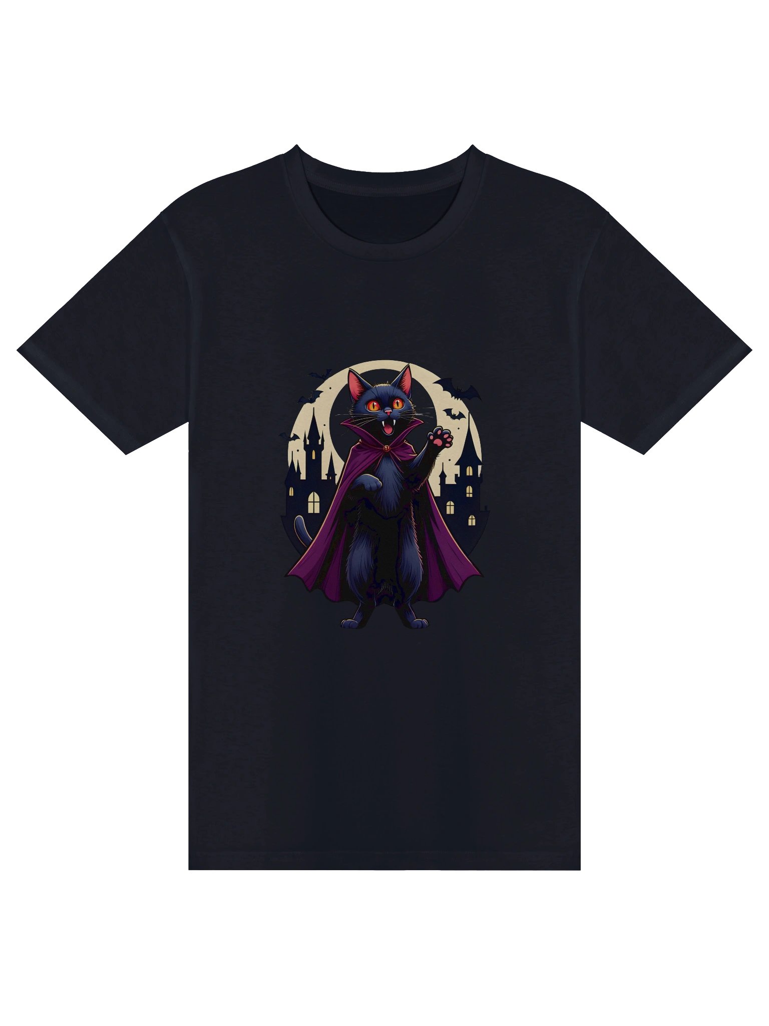 Vampire Cat Gothic Unisex T-Shirt product image (3)