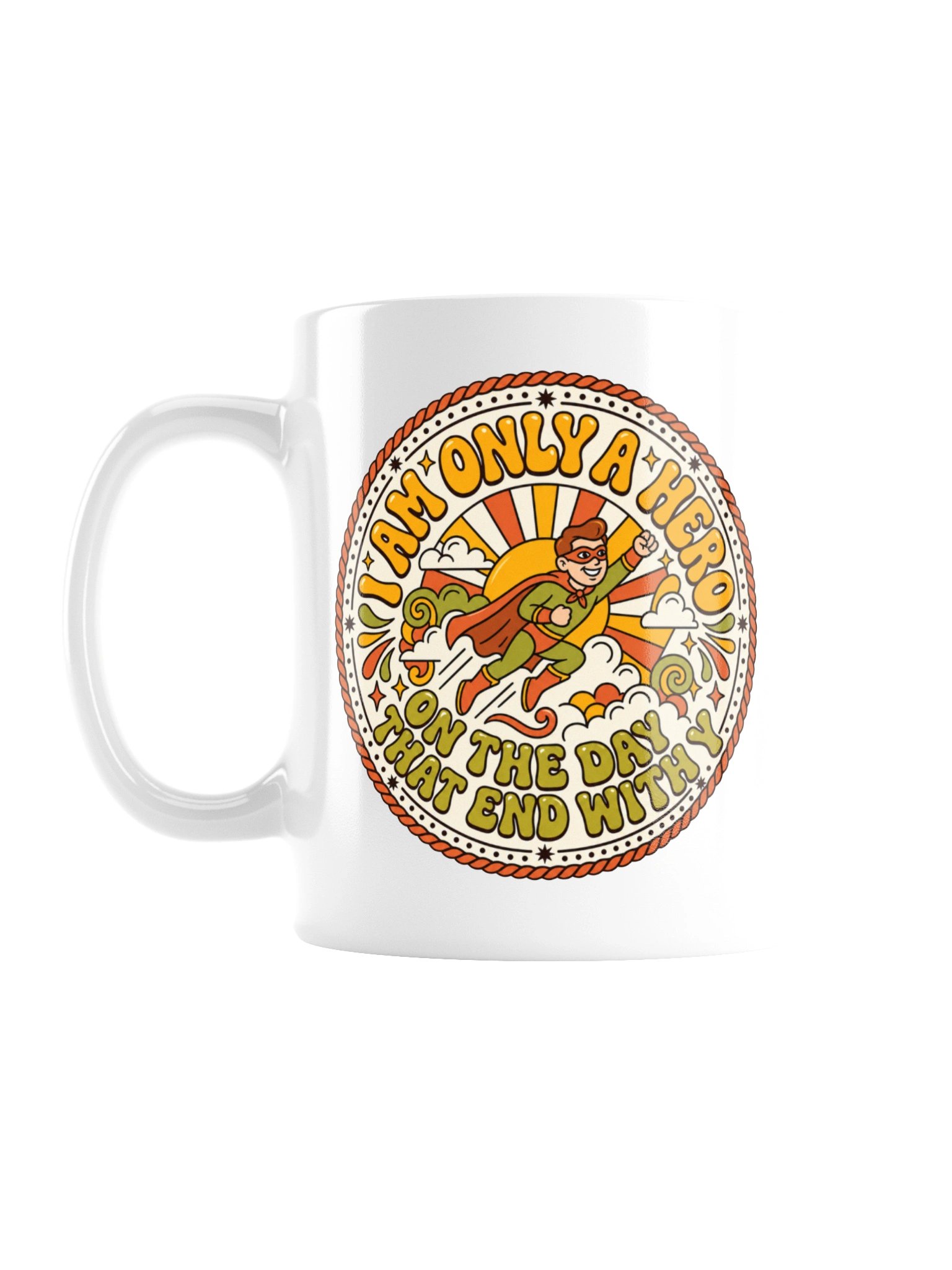Only a Hero on Days Ending With Y - Flying Hero Mug product image (2)