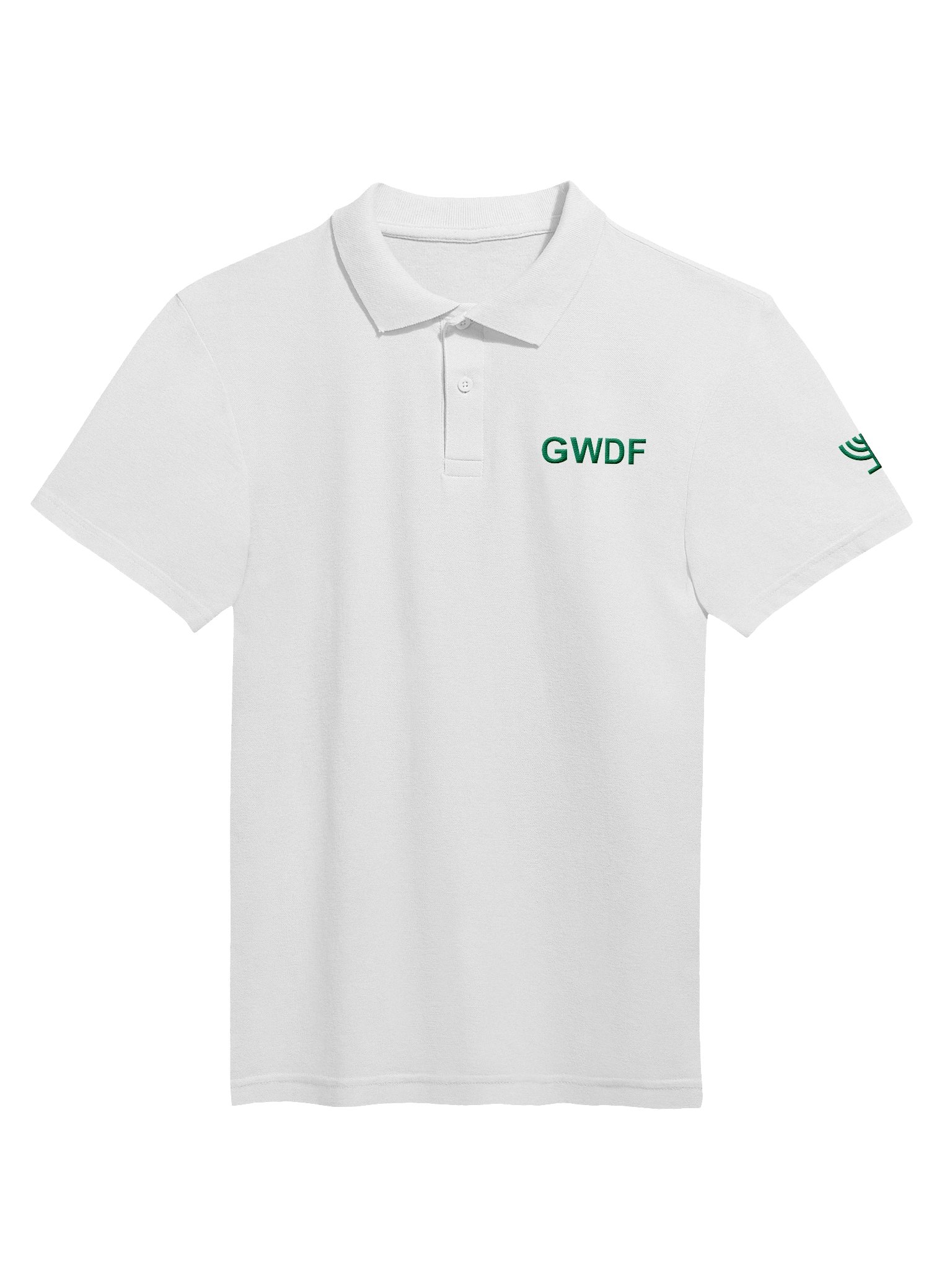 GWDF Signature Unisex Polo — Menorah Sleeve Edition product image (2)