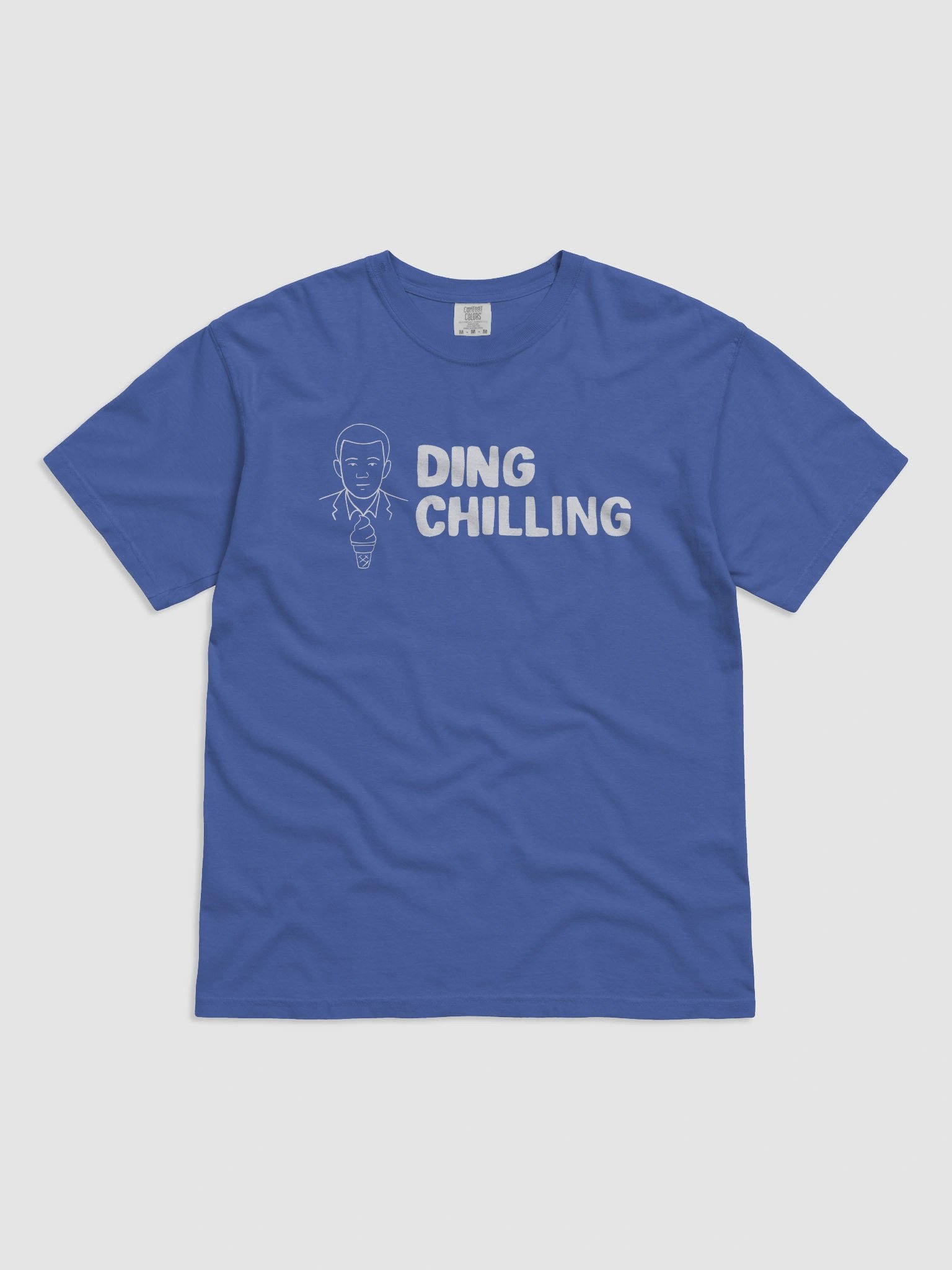 Ding Chilling [4c] – Funny Chess Meme Design | White Line Art for Light Colors | T-Shirt product image (10)