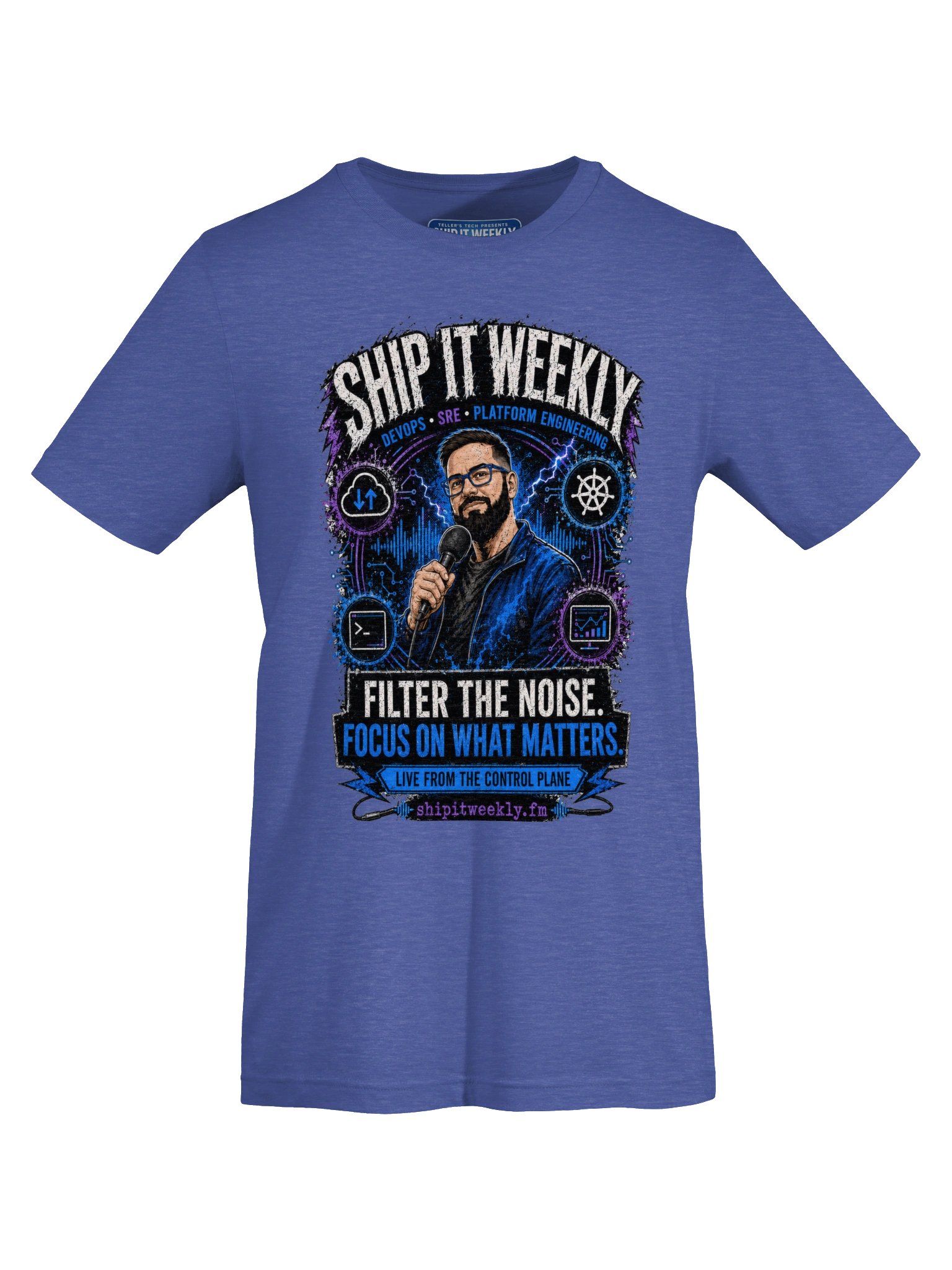 Ship It Weekly: Filter the Noise | Ship It Weekly DevOps Tee product image (5)