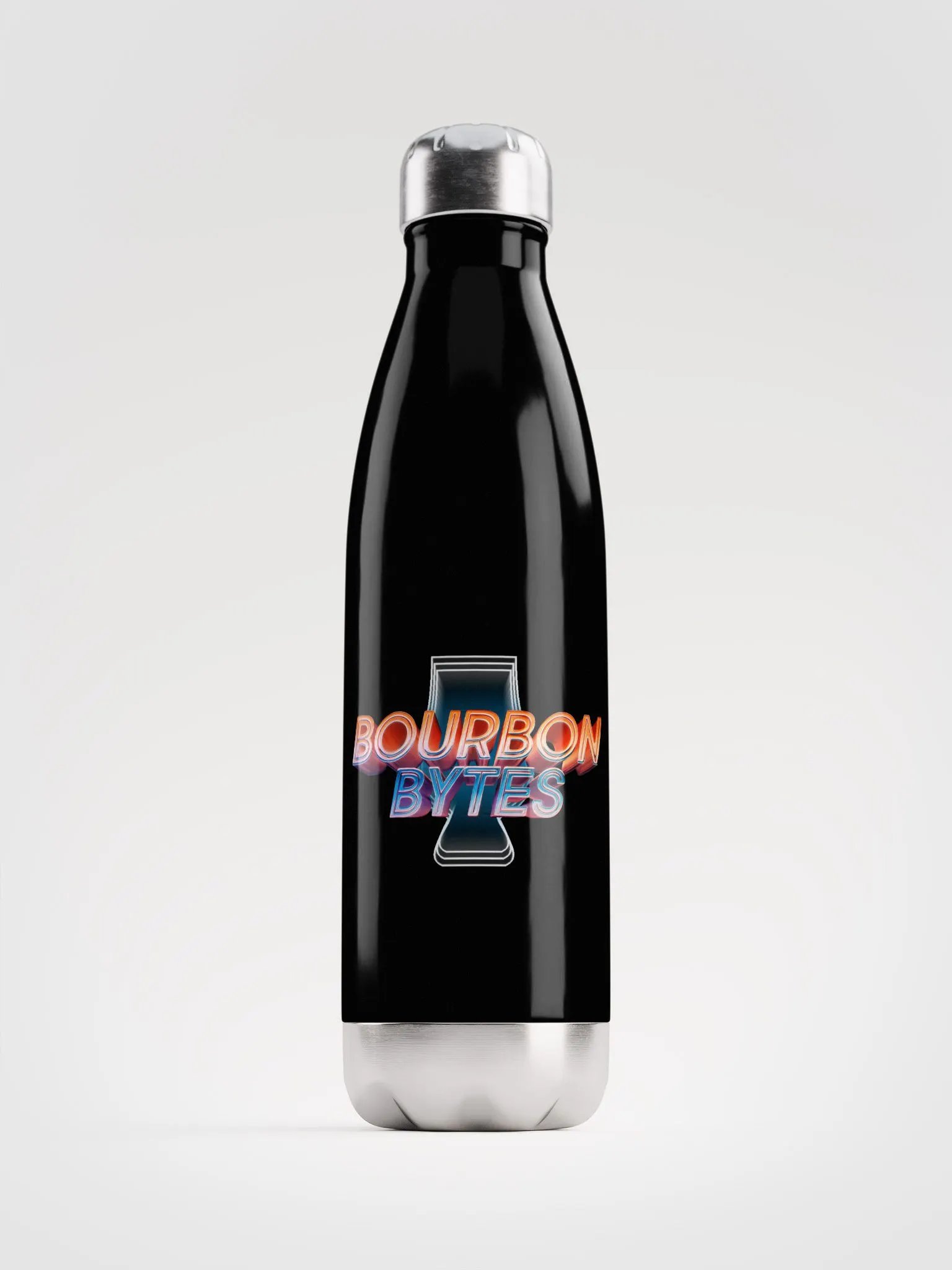 Bourbon Bytes Stainless Steel Water Bottle product image (1)