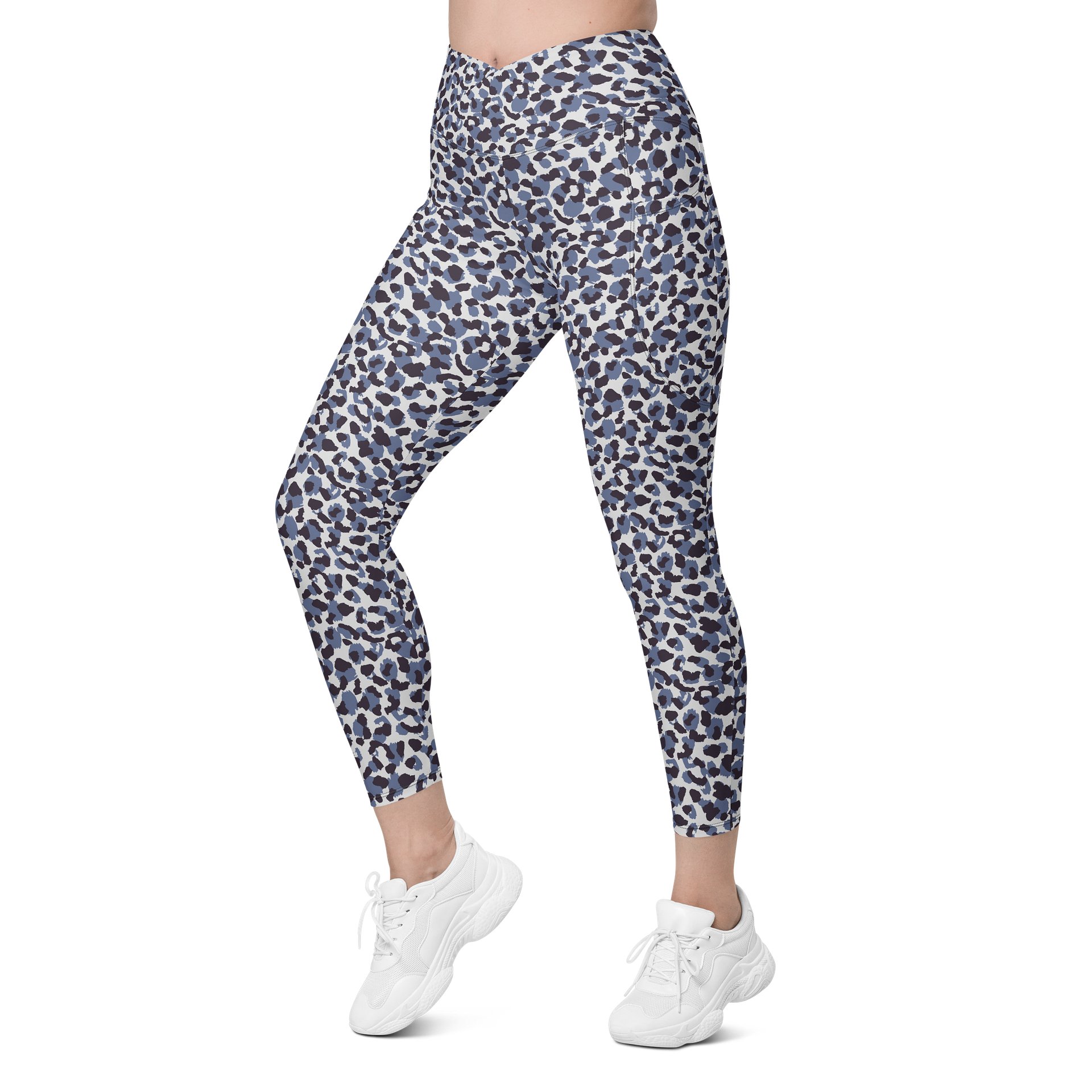Leopard Print Leggings with Functional Pockets product image (5)