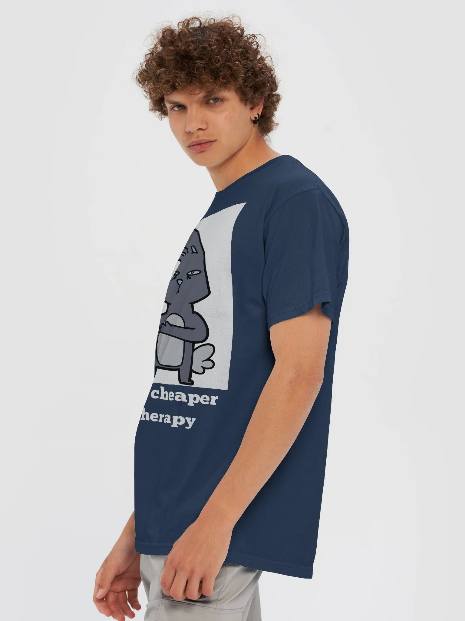 COFFEE OVER THERAPY T-SHIRT (WHITE) product image (78)