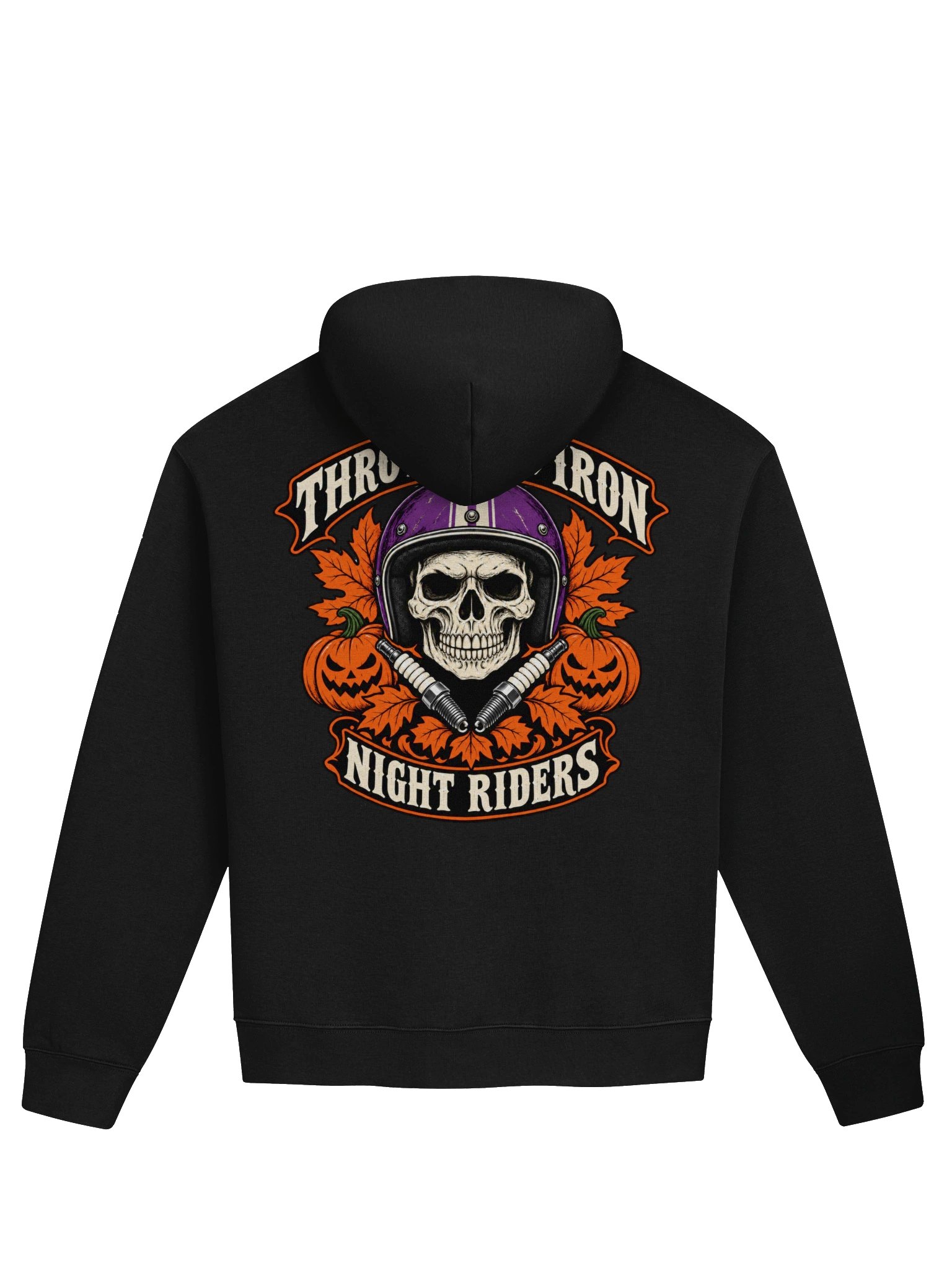 Throttle & Iron Night Riders Halloween Hoodie product image (2)