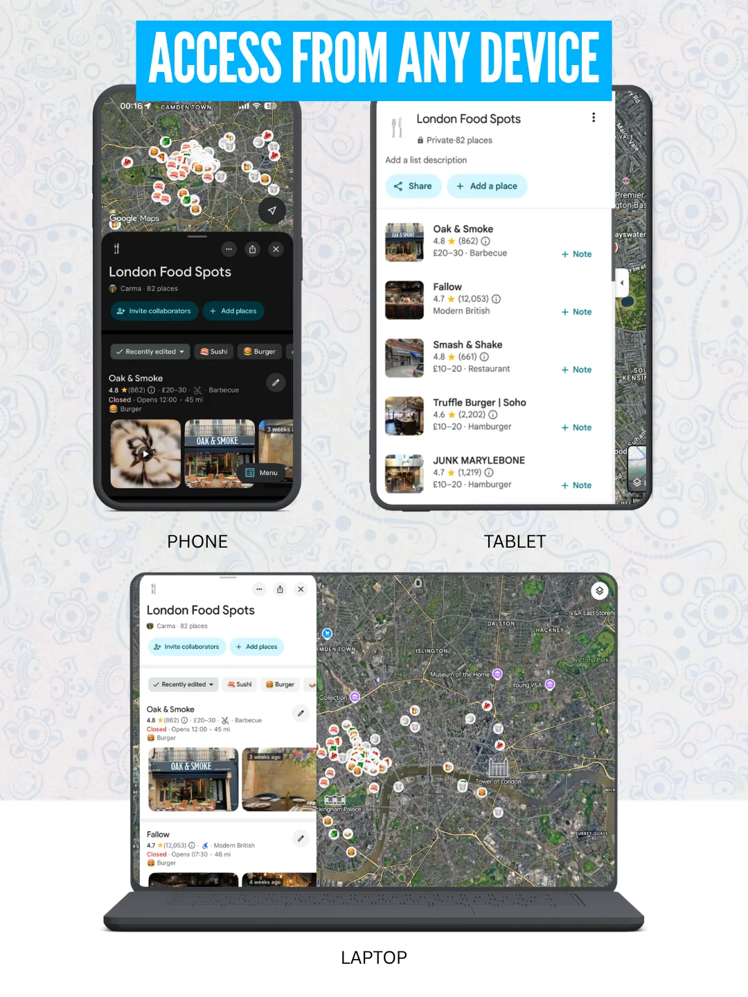 London Cheat Sheet + Free Google Maps List (80+ FOOD SPOTS) product image (5)