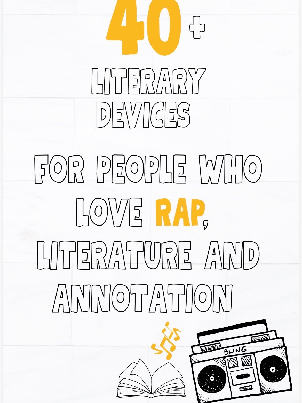 40+ Literary Devices for People who Love Rap, Literature & Annotation product image (1)