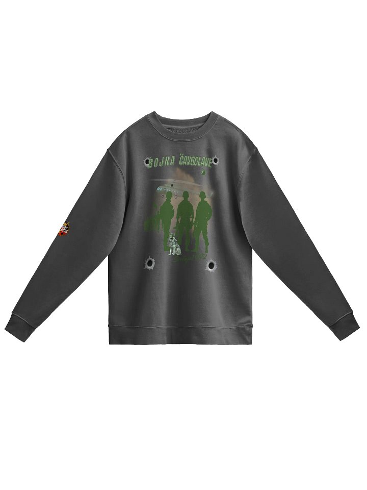 Patriotic Soldier Silhouette Sweatshirt Bojna Čavoglave product image (1)