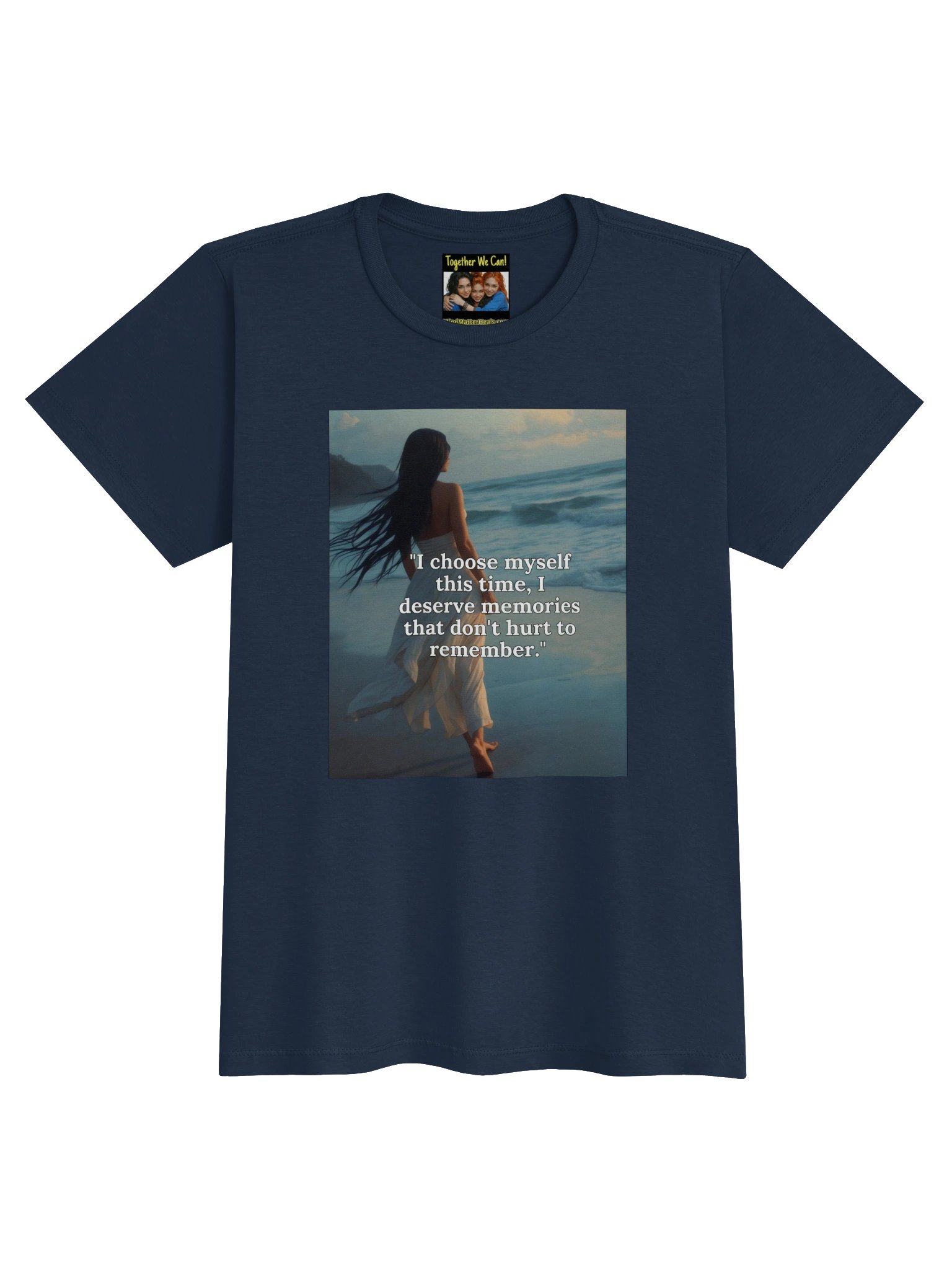 Mind Matter- I Choose Myself Beach Quote- Women's Basic Softstyle T-Shirt product image (5)