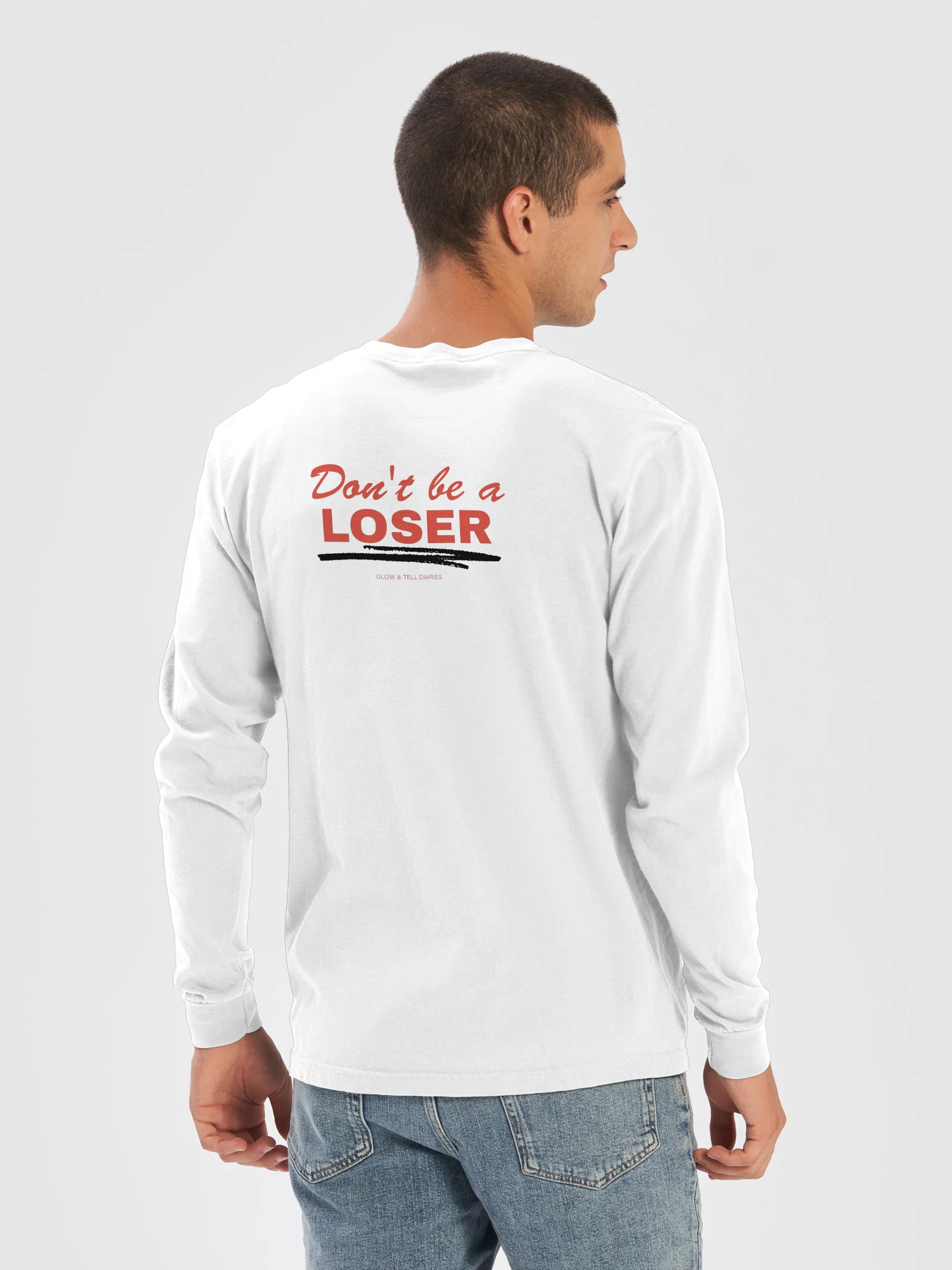 Don't be a LOSER casual unisex long sleeve product image (6)