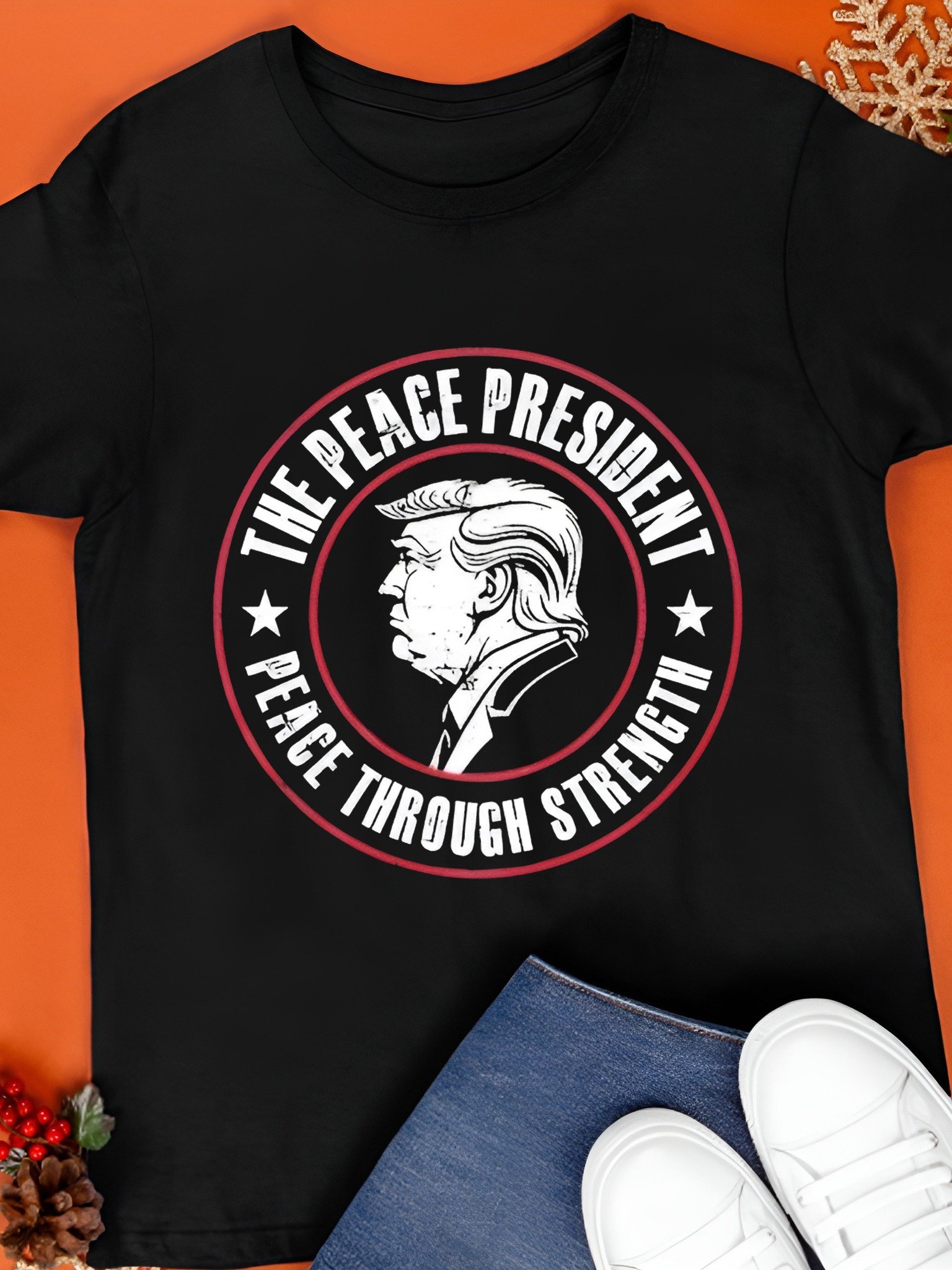 Trump The Peace President Peace Through Strength Shirt product image (1)