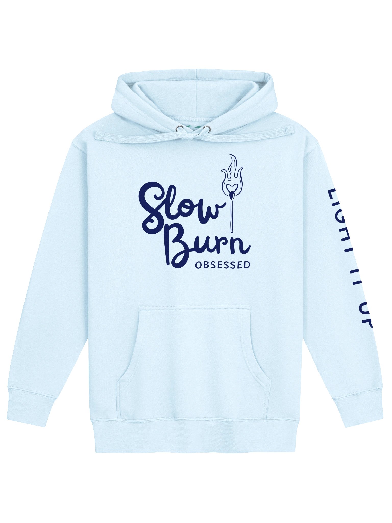 Slow Burn Obsessed | Light It Up | Navy Logo Hoodie product image (1)