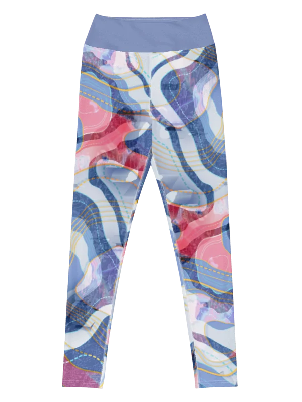 Tectonic map-Yoga Leggings product image (3)