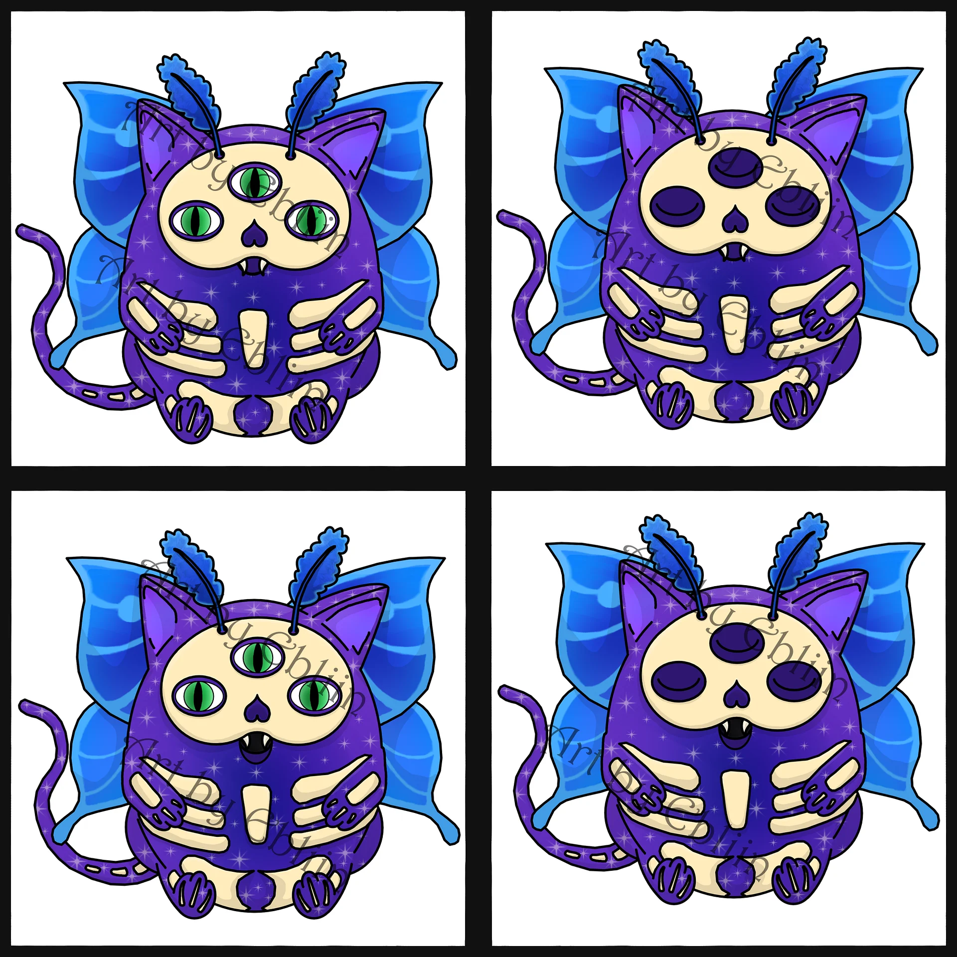 Space Moth Cat png product image (2)