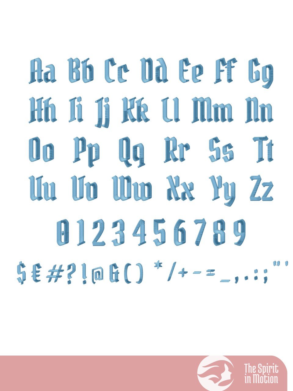 Pirata One Blackletter Machine Embroidery Font | PES, BX, DST product image (3)