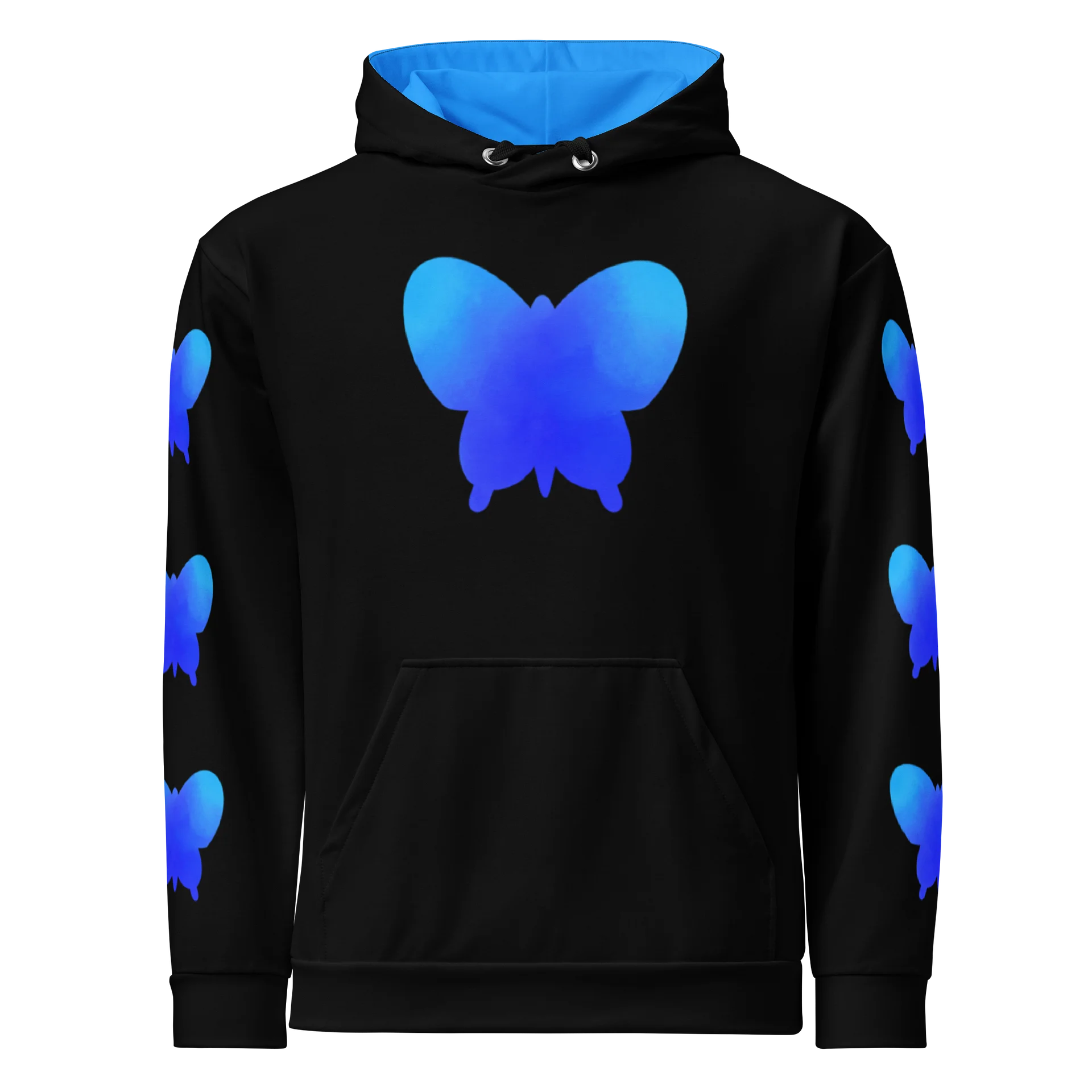 Butterfly Ocean Hoodie (Black Variant) product image (1)