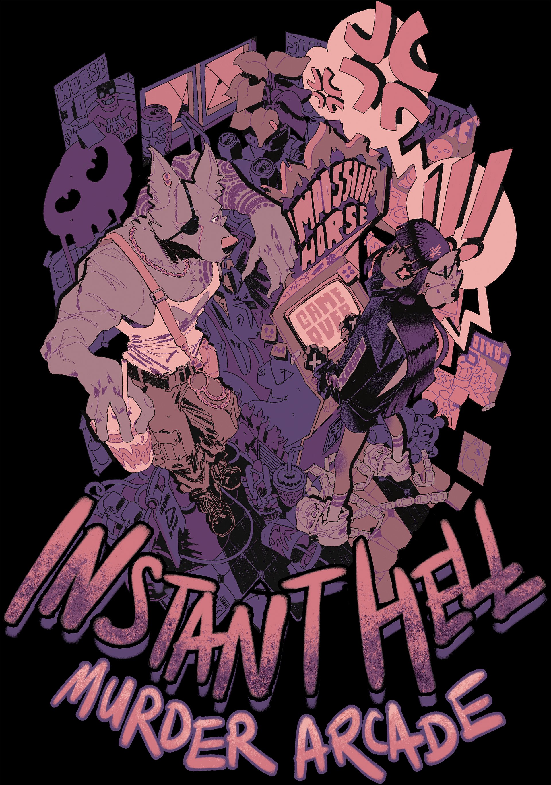 Instant Hell Murder Arcade Hoody product image (6)