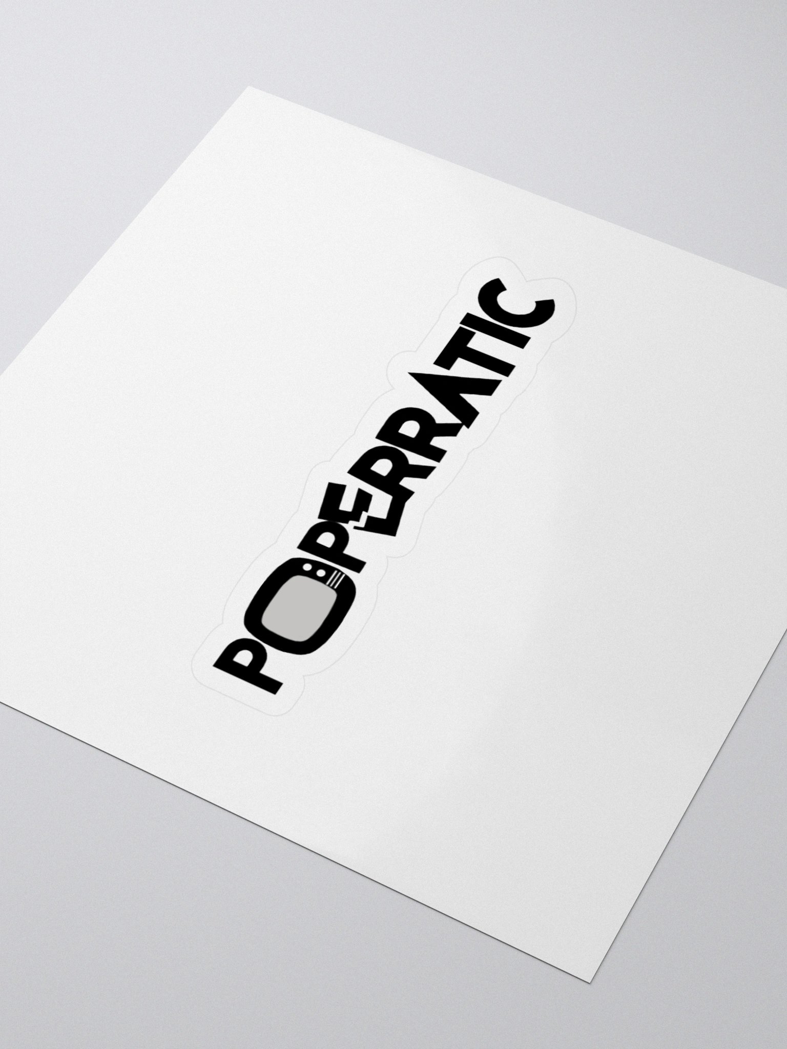 Poperratic Logo Cut Sticker product image (3)