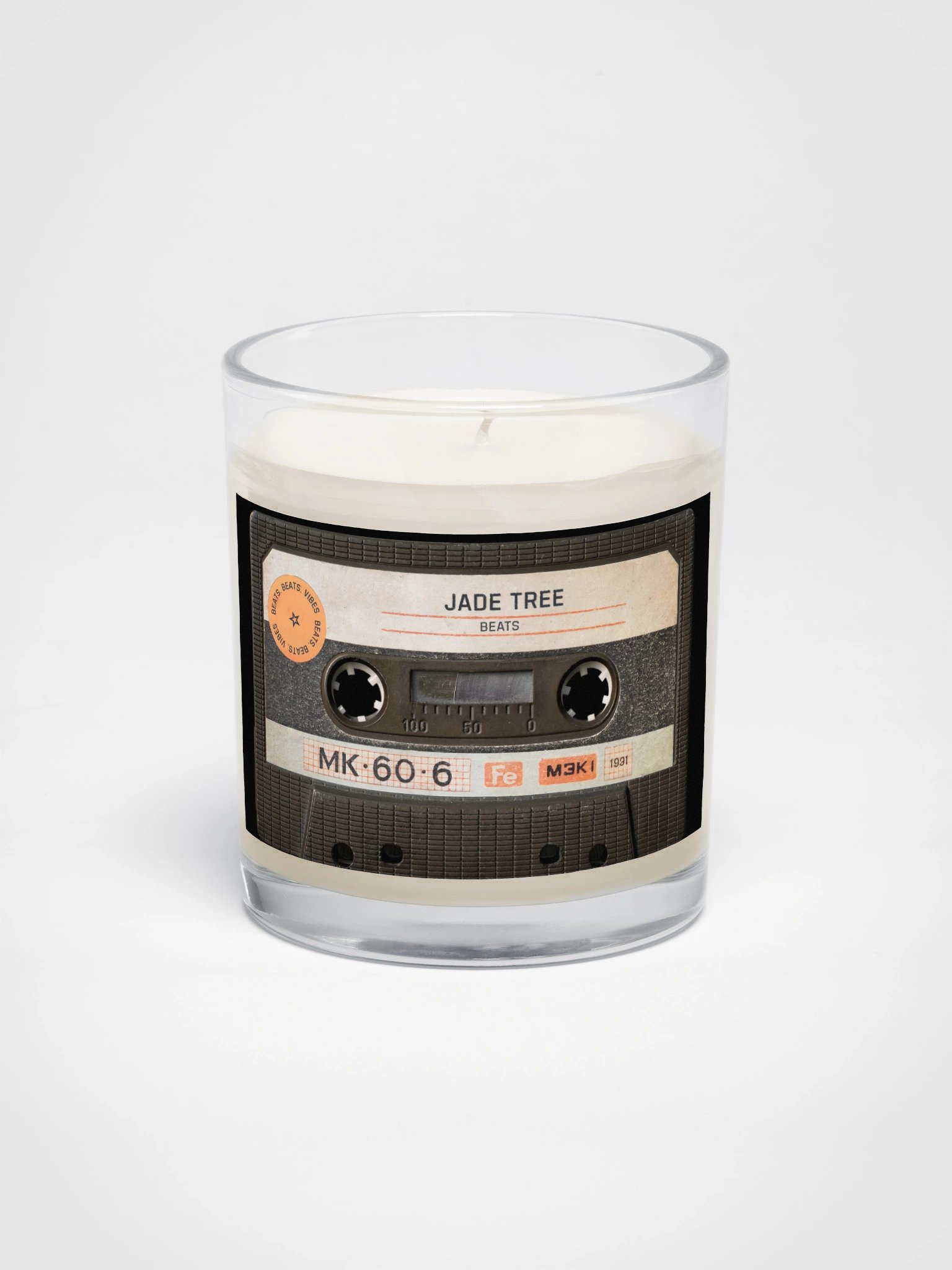 Candle With Beats. Beats. Vibes. Beat Tape Logo product image (1)