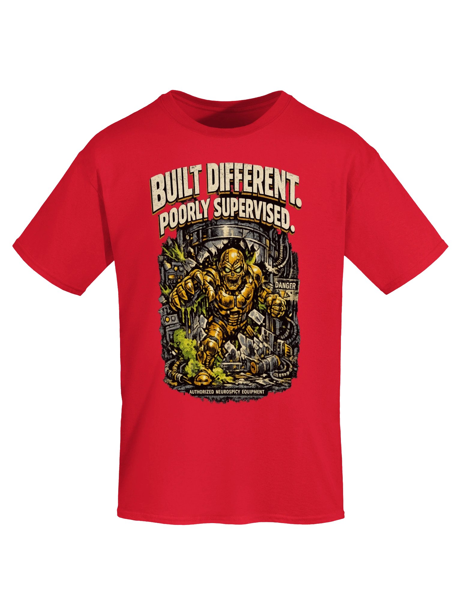 Built Different: Neurospicy Danger Tee product image (25)