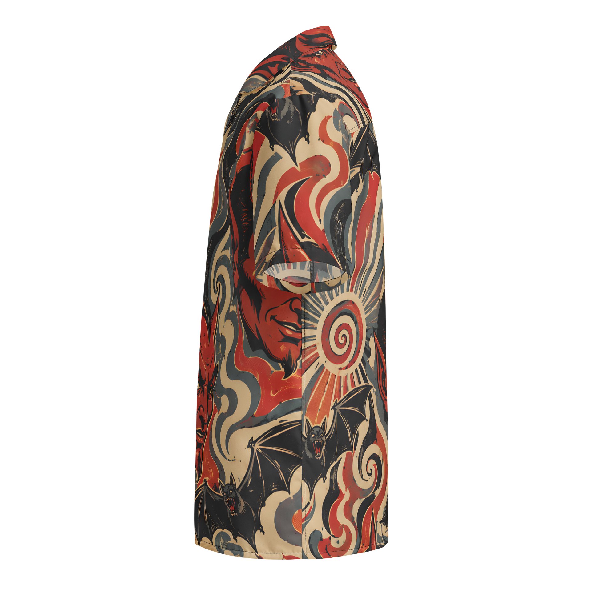 Clan Dragonwolf Devils and bats Hawaiian Shirt product image (3)