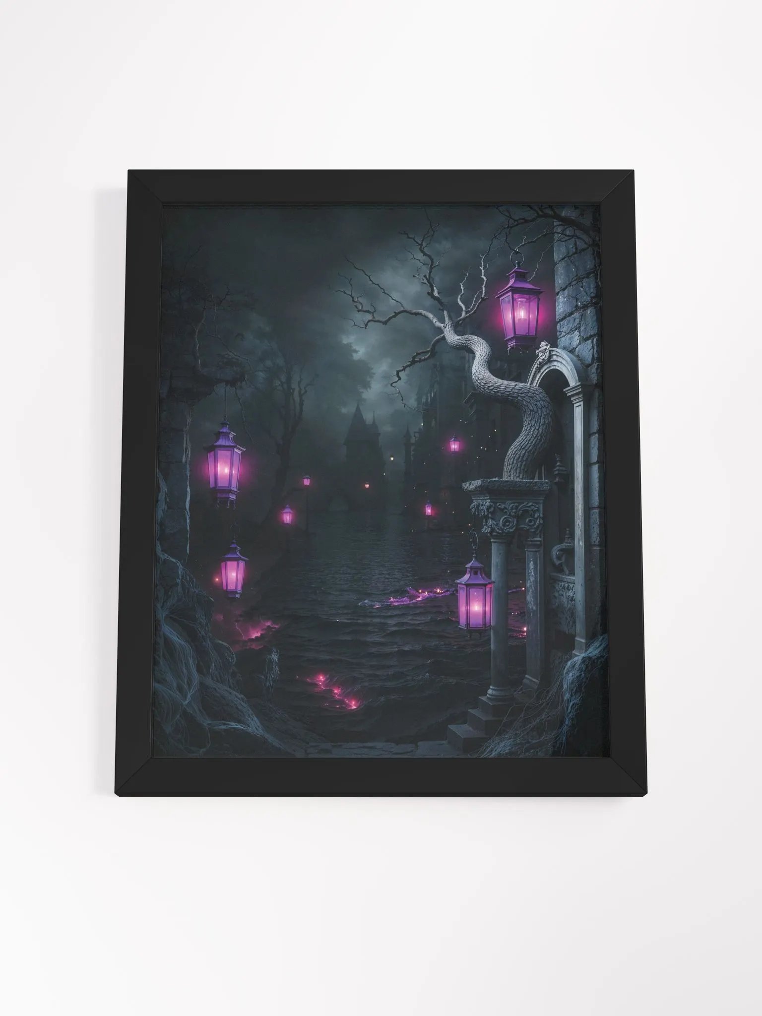Gothic Lanterns Framed Print product image (16)
