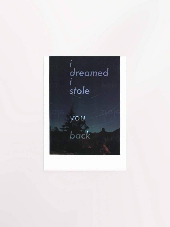 I DREAMED I STOLE YOU BACK Mixed Media Print product image (1)