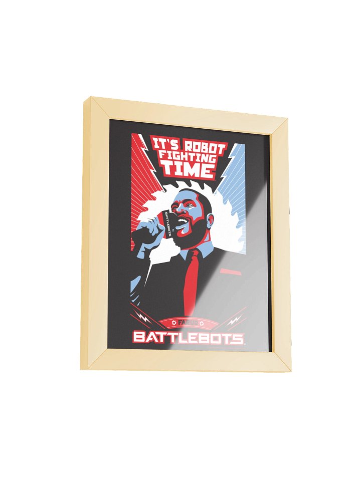 It's Robot Fighting Time! - Framed Poster product image (1)