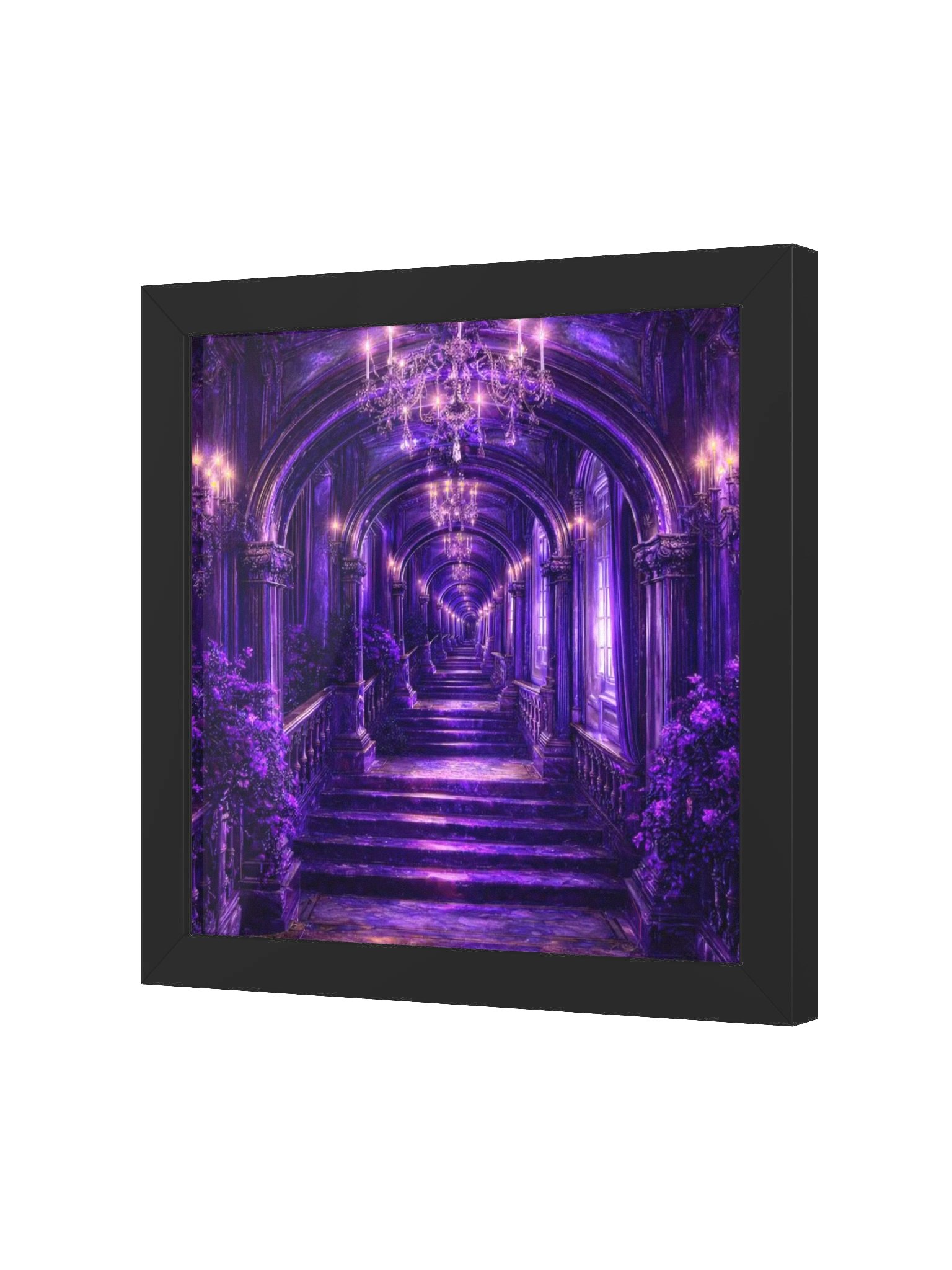 Infinite Violet Corridor – Grand Gothic Droste Mansion product image (2)