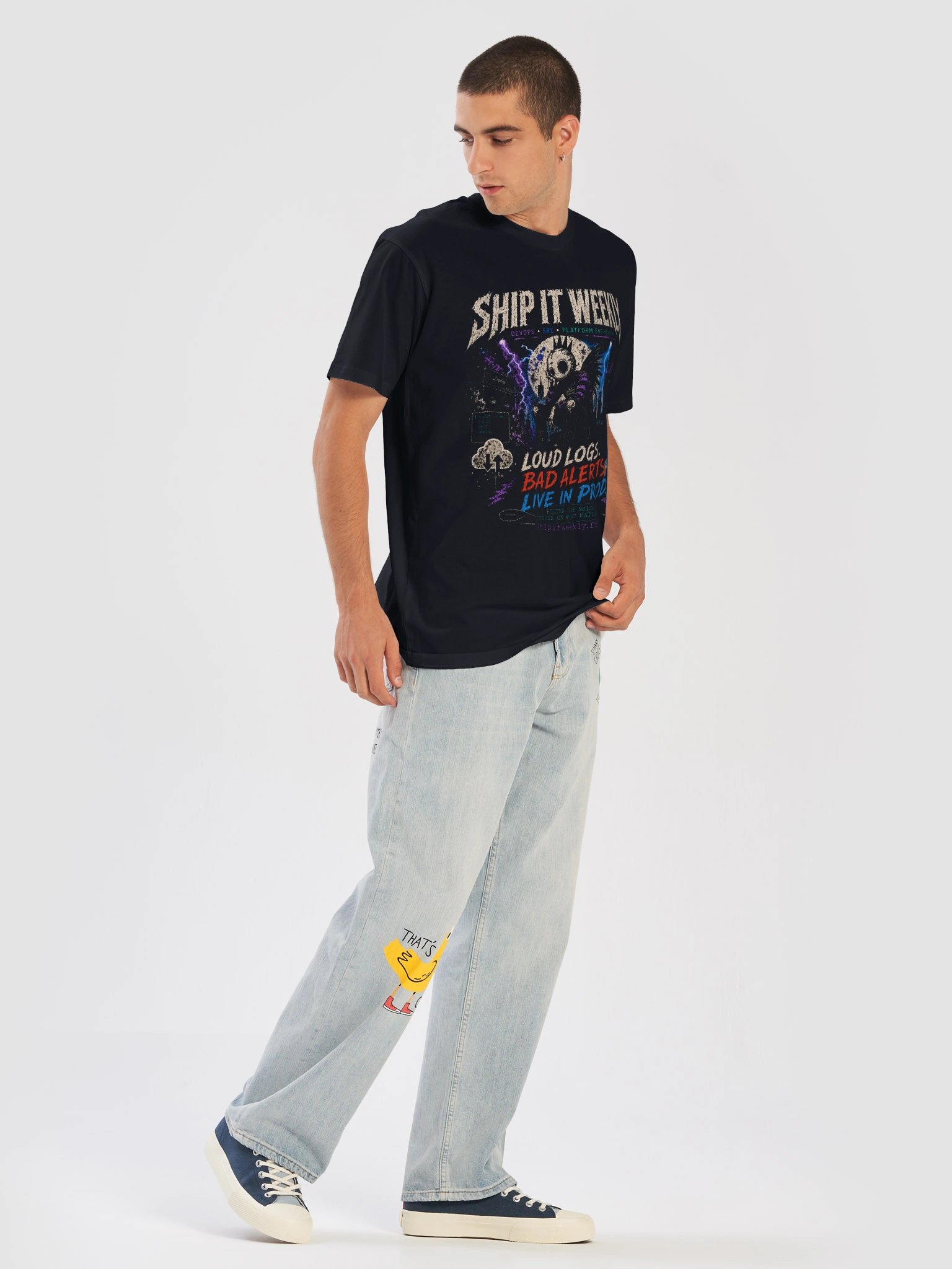 Loud Logs, Bad Alerts, Live in Prod | Ship It Weekly DevOps Tee product image (13)