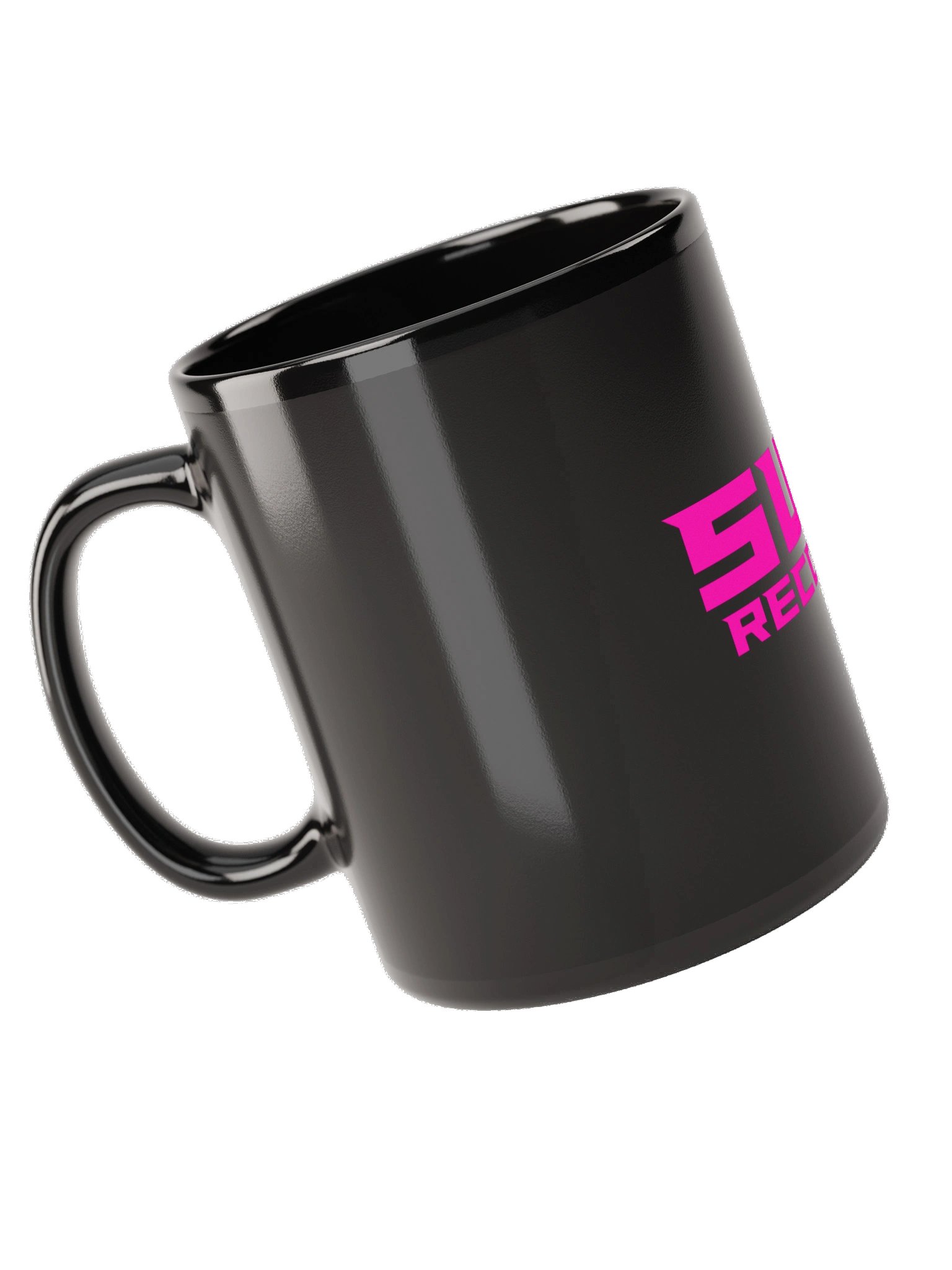 SWC Records Magenta | Black Glossy Mug product image (5)