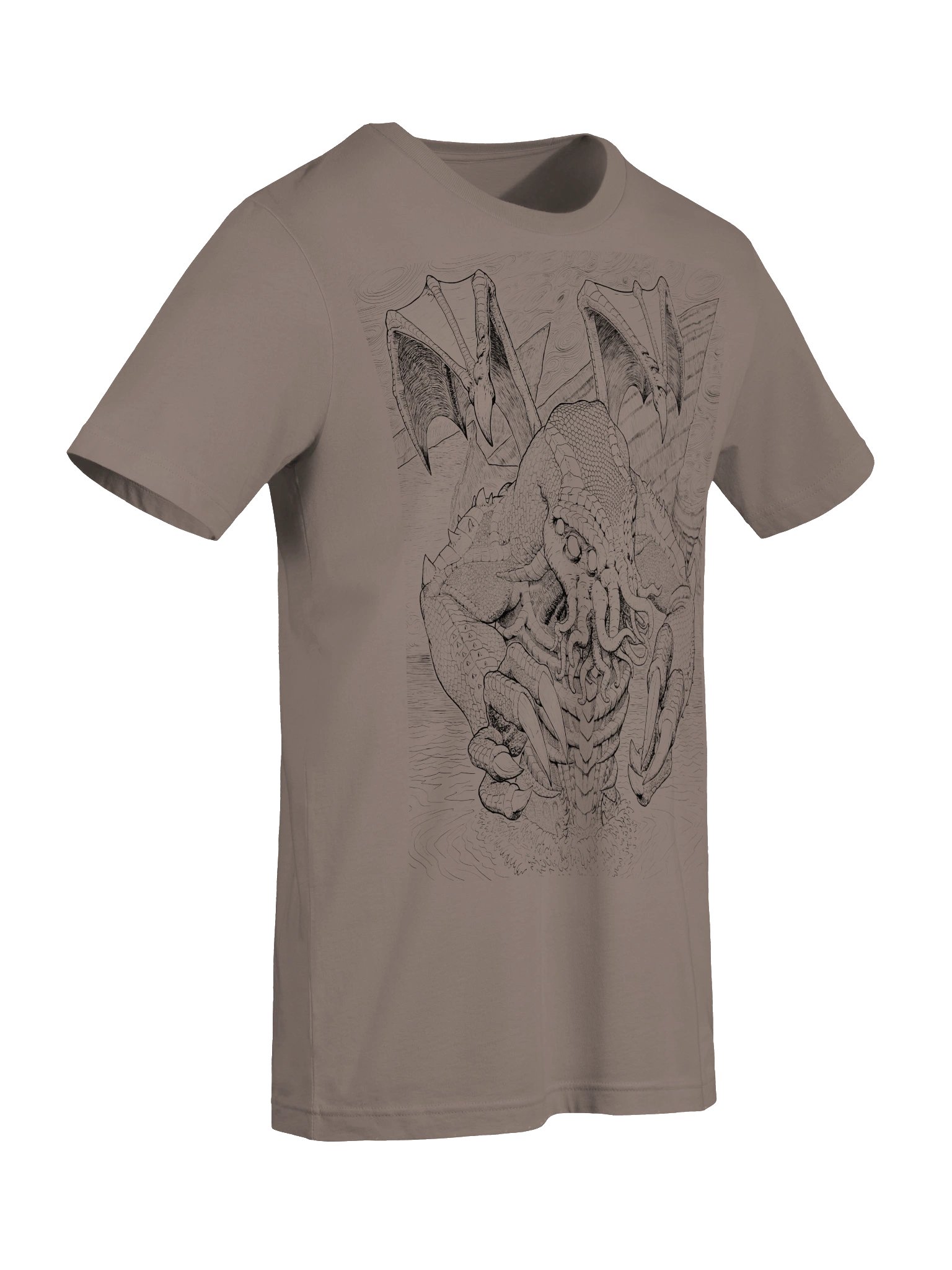 Mighty Cthulhu (Linework) - Unisex Supersoft T-Shirt product image (37)