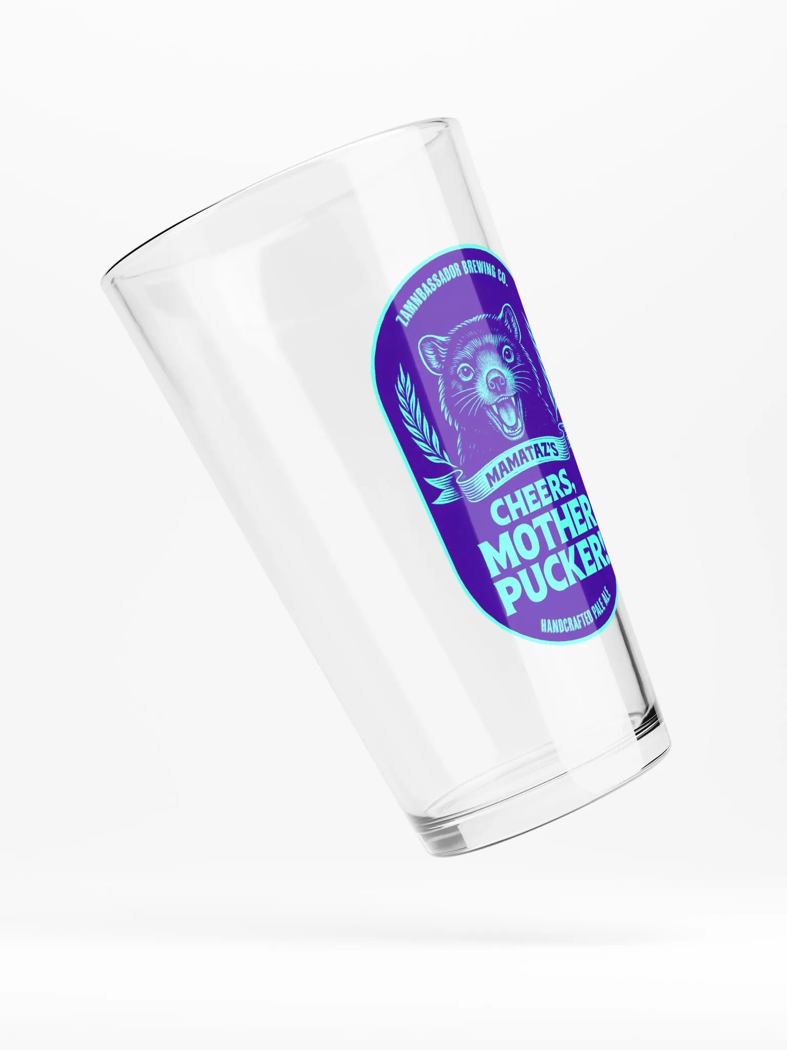 Mamataz's Cheers Mother Pucker Pint Glass product image (4)