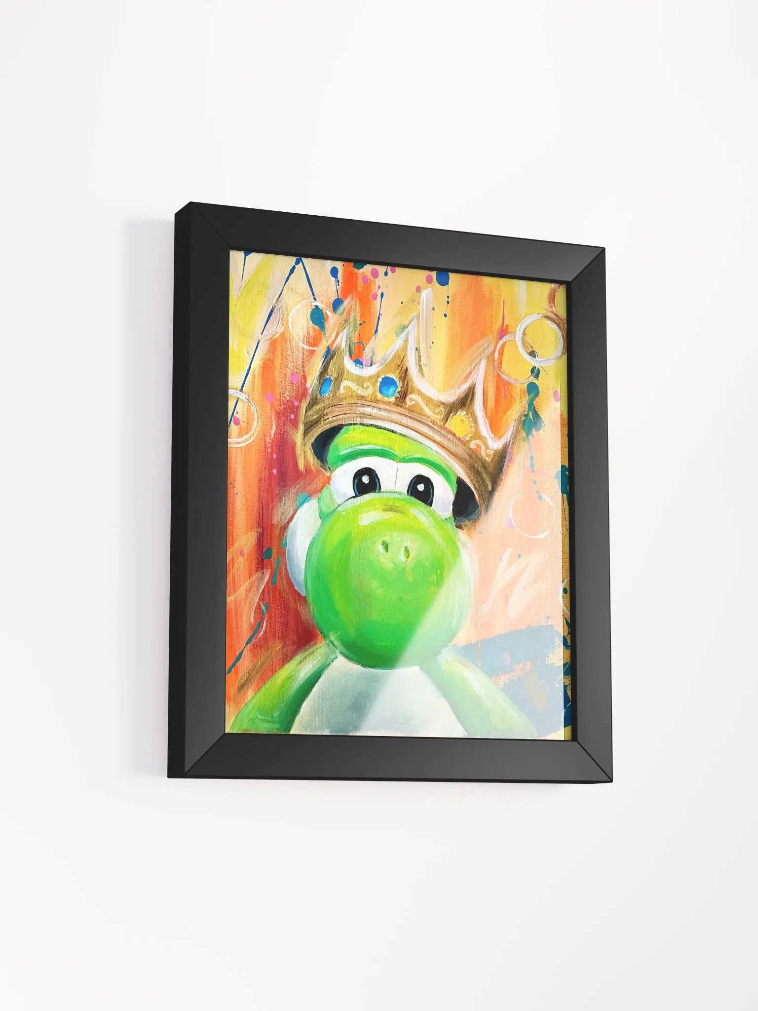 Green Dinosaur Rapper Hanging Print Decor product image (2)