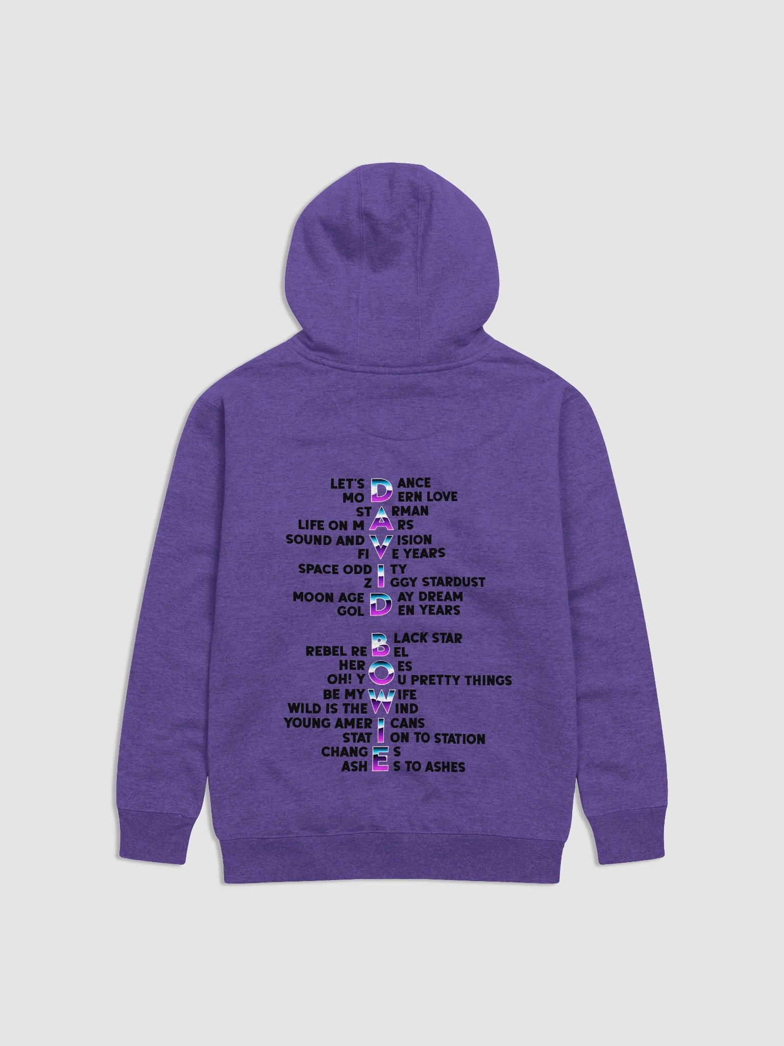 DAVID BOWIE Gradient Text Hoodie product image (8)