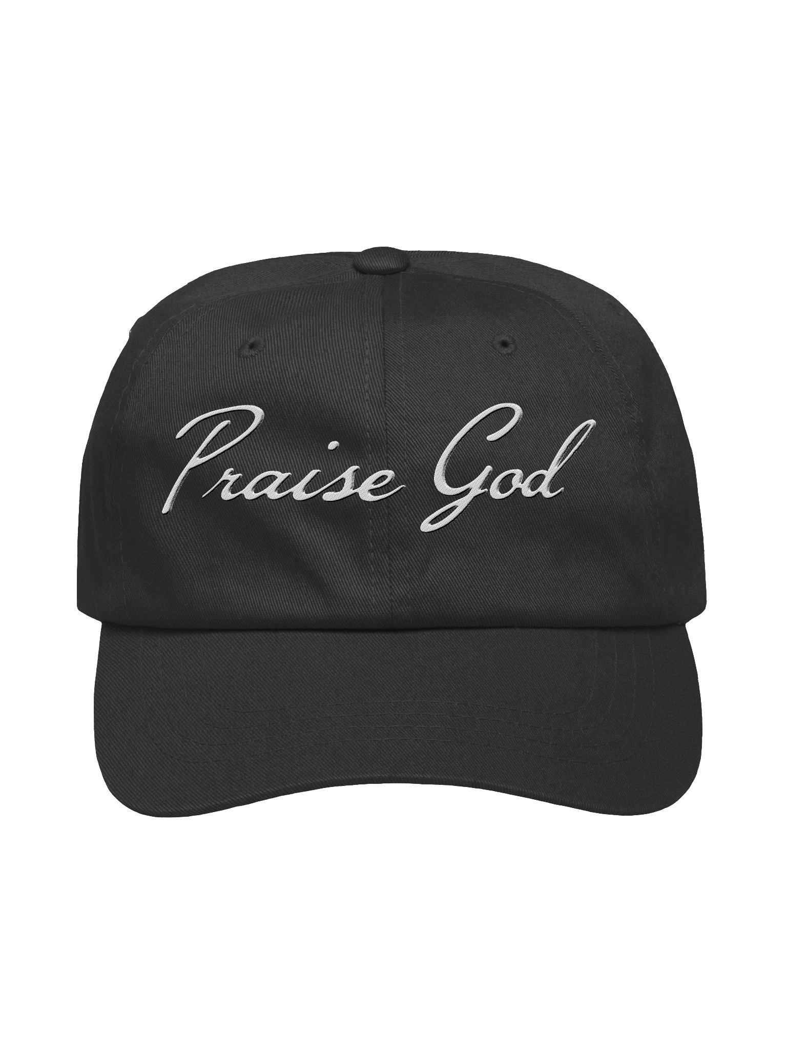 PRAISE GOD EMBROIDERED DAD HAT - BLACK product image (1)