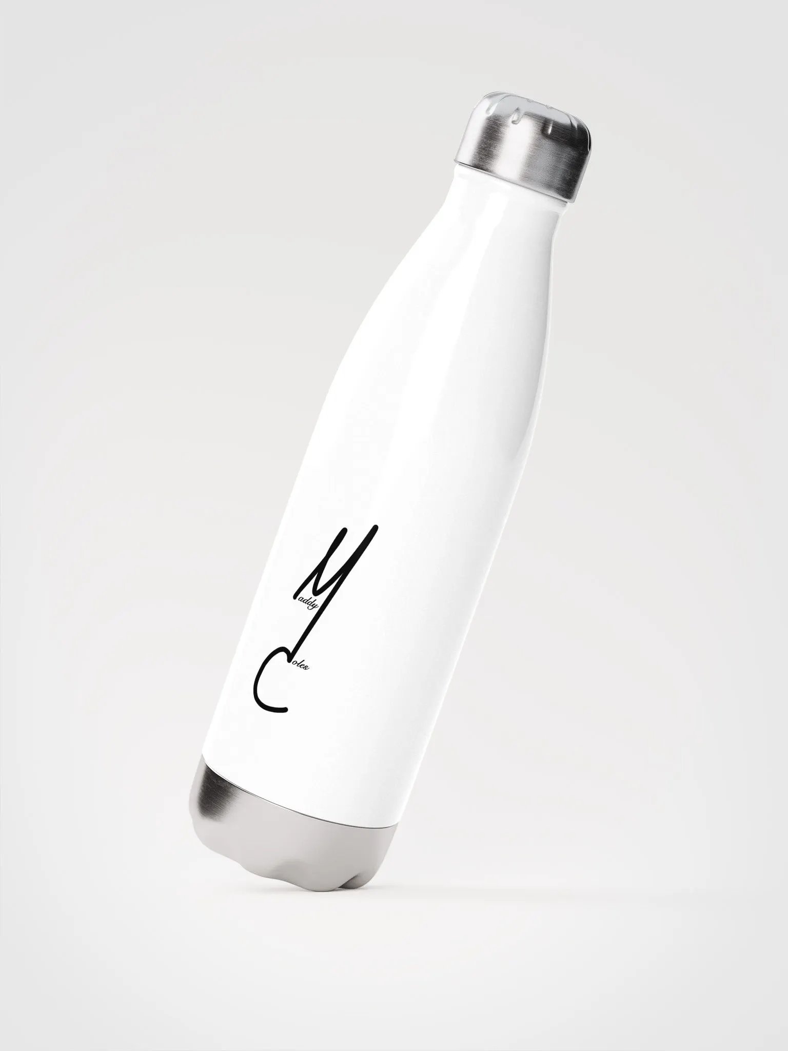 MC White Steel Bottle product image (2)