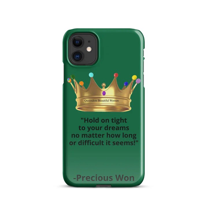 Queendom Beautiful Women iPhone® Snap Case (Green/Emerald) product image (2)