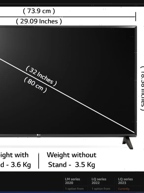 LG 80 cms (32 inches) LR600 Series Smart webOS IPS LED TV 32LR600B6LC product image (1)