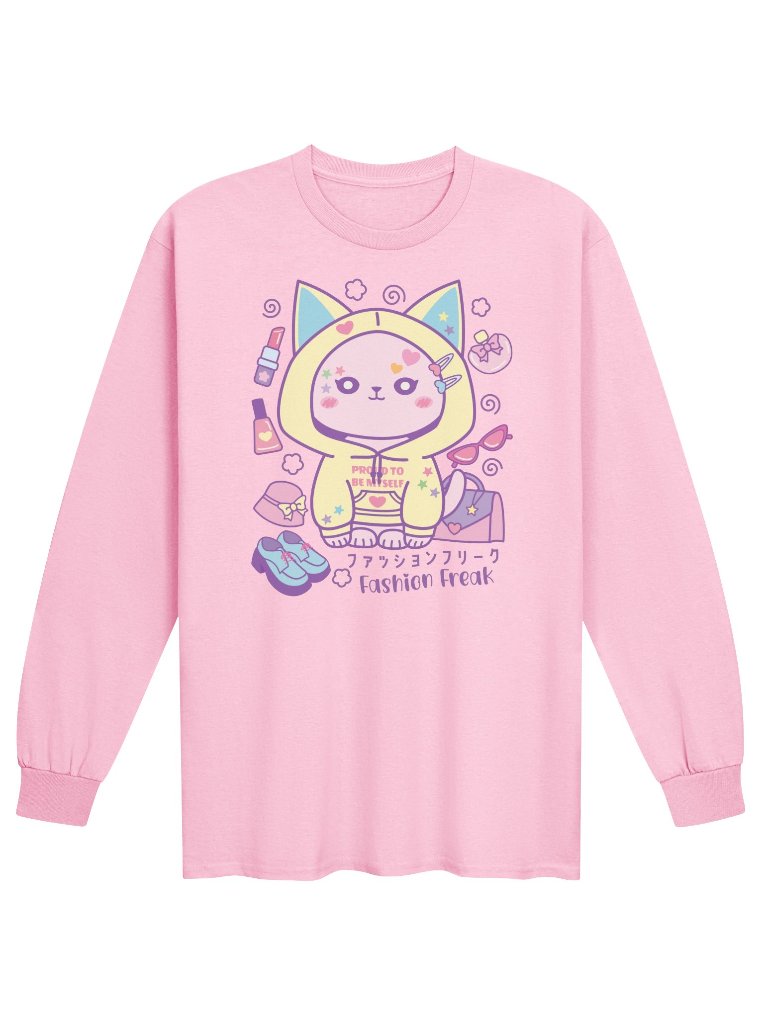Fashion Freak Cat - Unisex Adult Long Sleeve T-shirt product image (1)