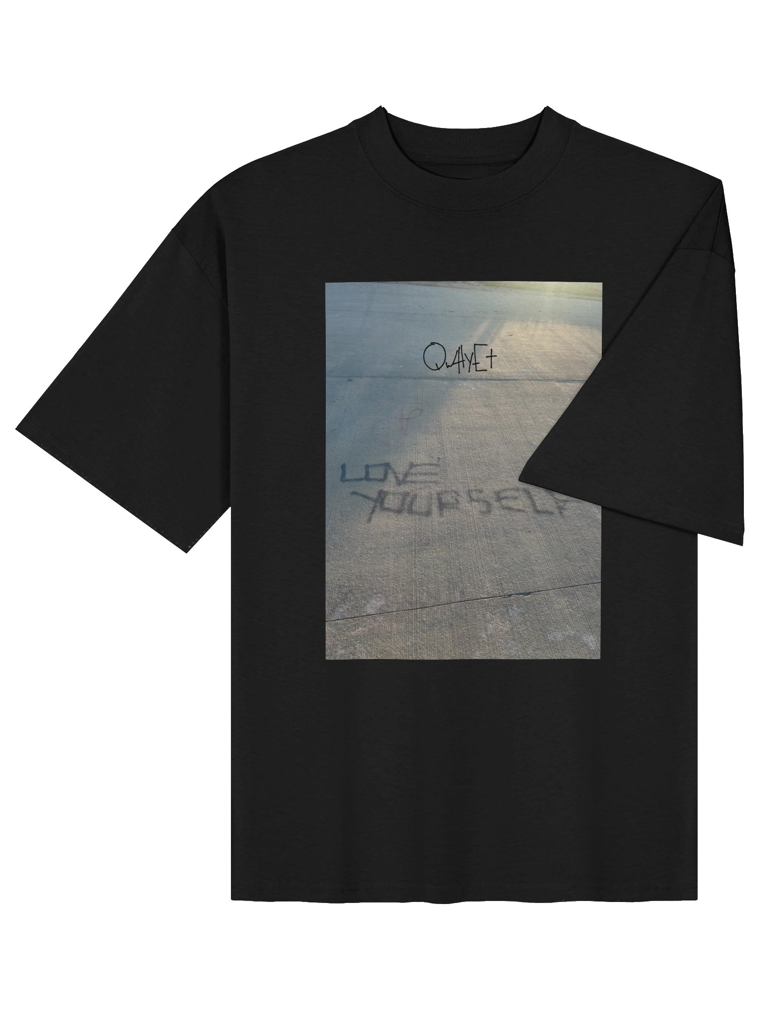 QWHYET LOVE YOURSELF oversized Tee product image (11)