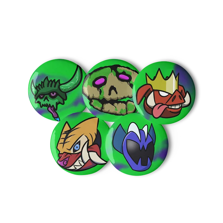 Green Villain Pins! product image (3)
