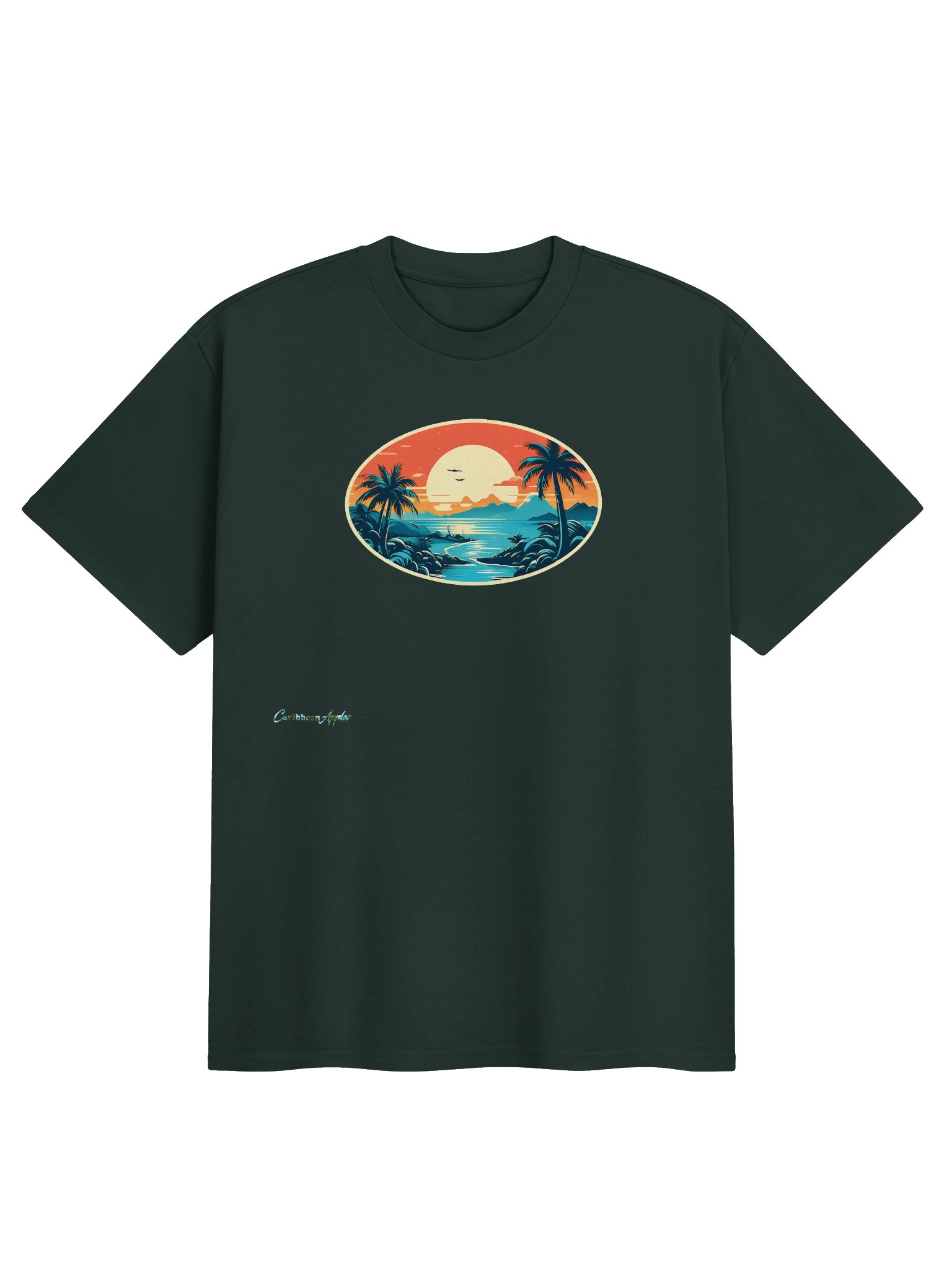 CaribbeanApples - Twilight Bays - Sunset | Heavy T-shirt | 5 Colors product image (9)