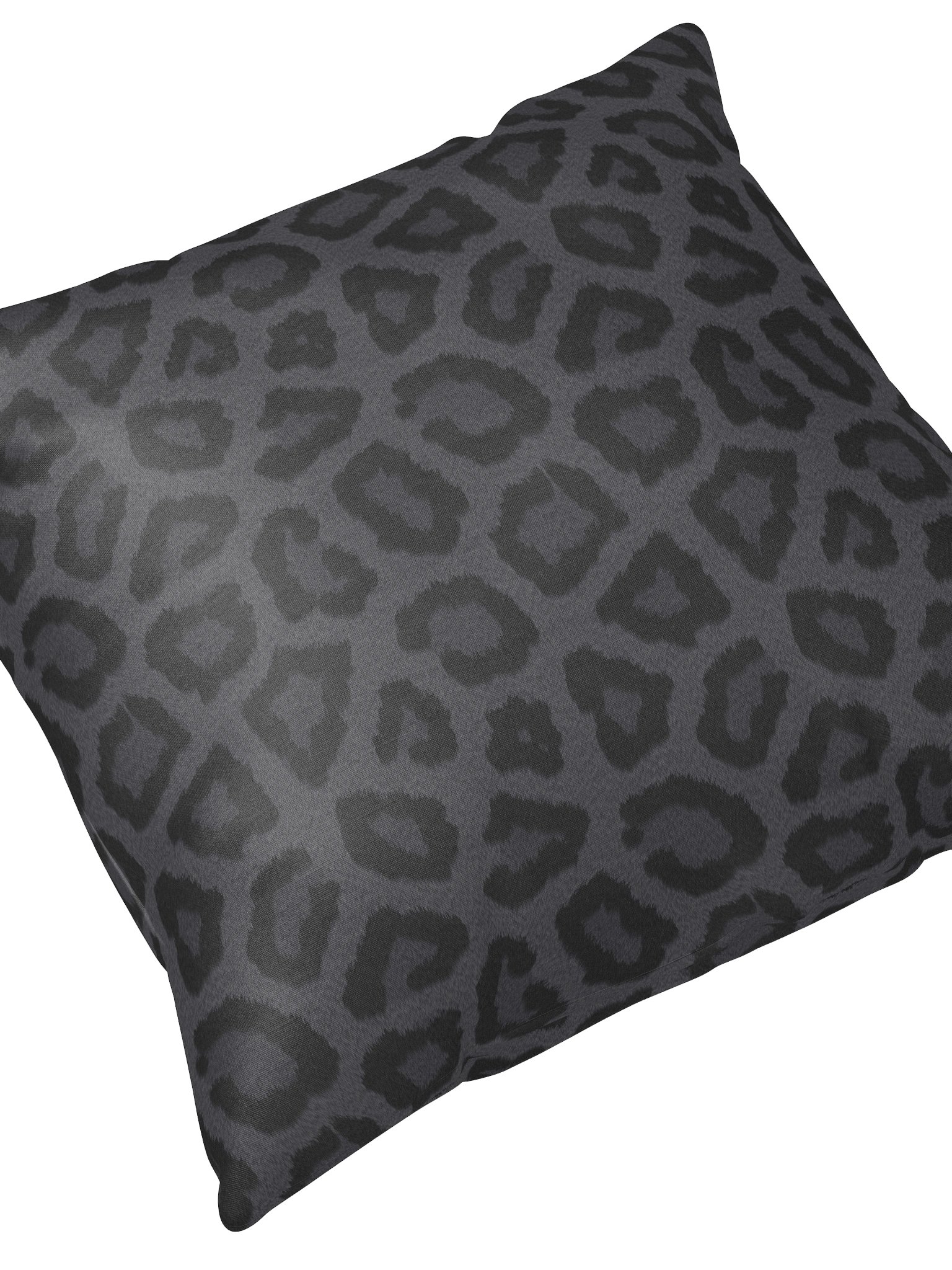 Elegant Black Leopard Print Throw Pillow for Home Decor product image (4)