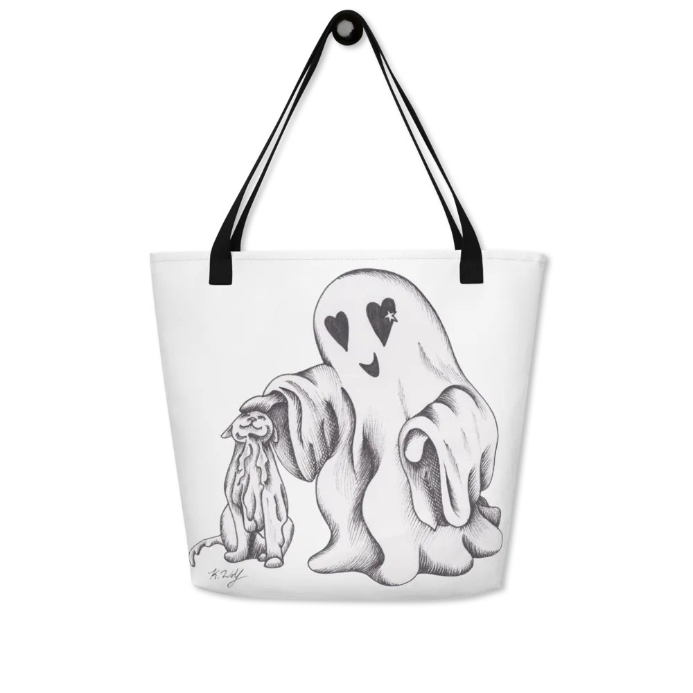 Ghost Cat and Ghost Tote Bag product image (5)