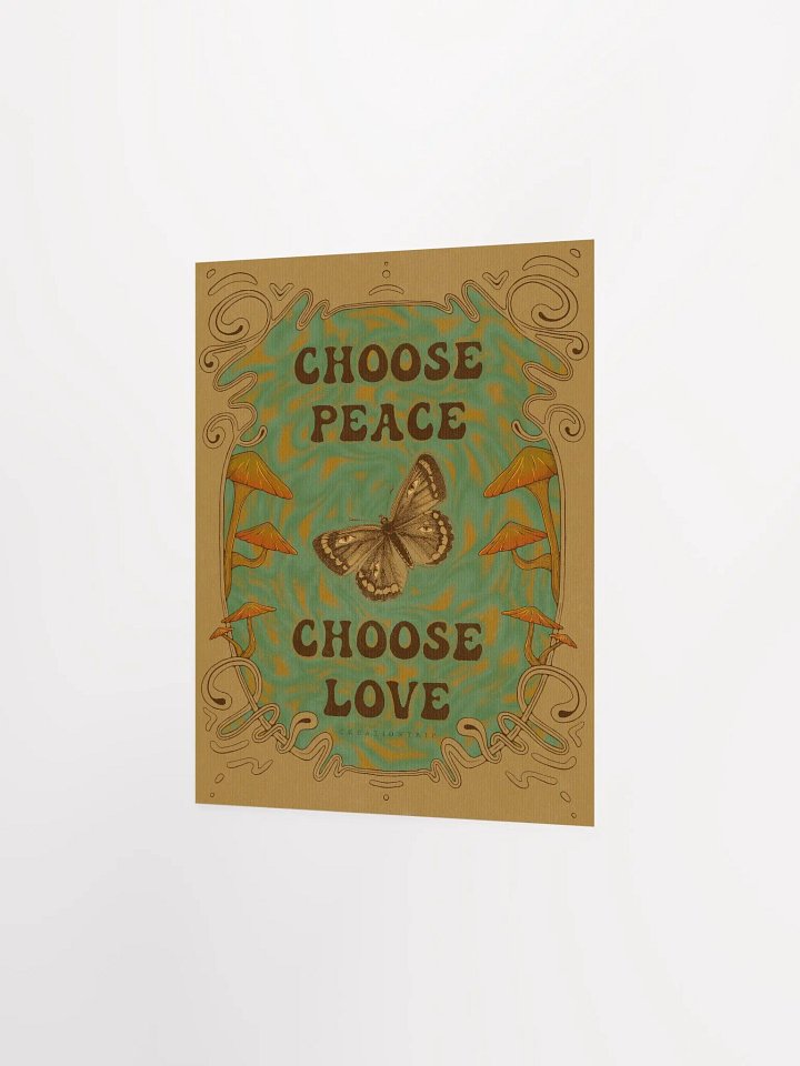Matte Poster - Choose Peace, Choose Love product image (1)