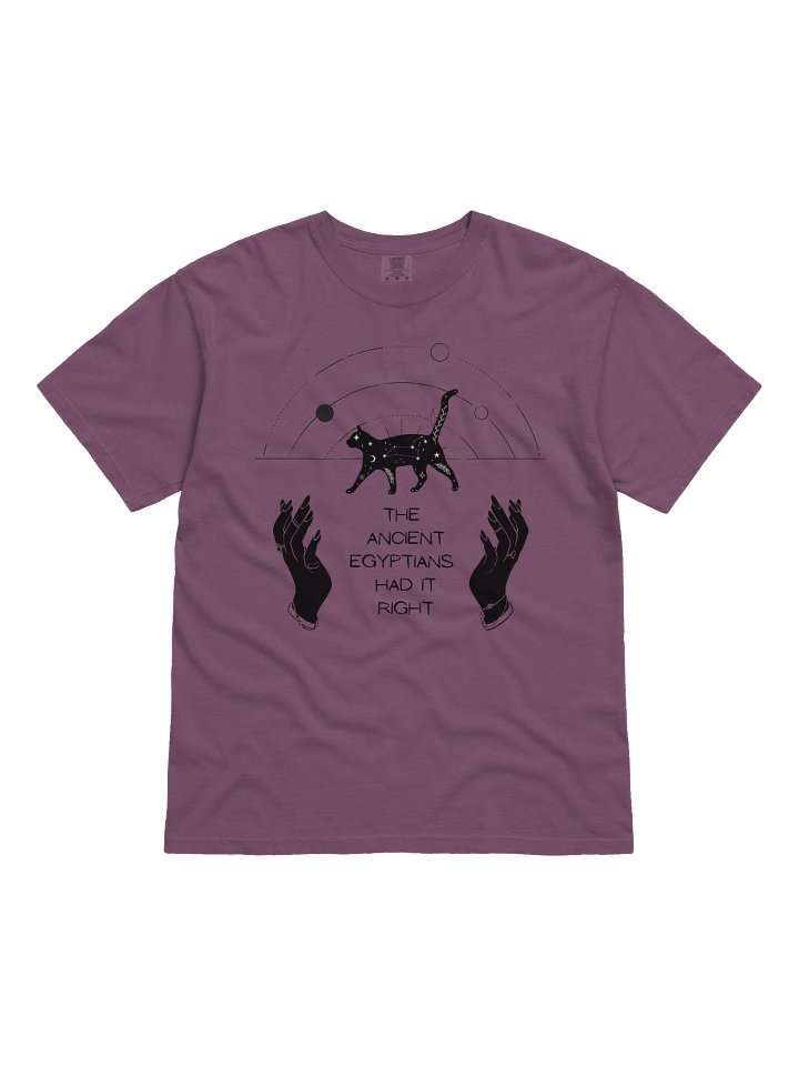 The Ancient Egyptians Had It Right – Funny Cosmic Cat Shirt product image (1)